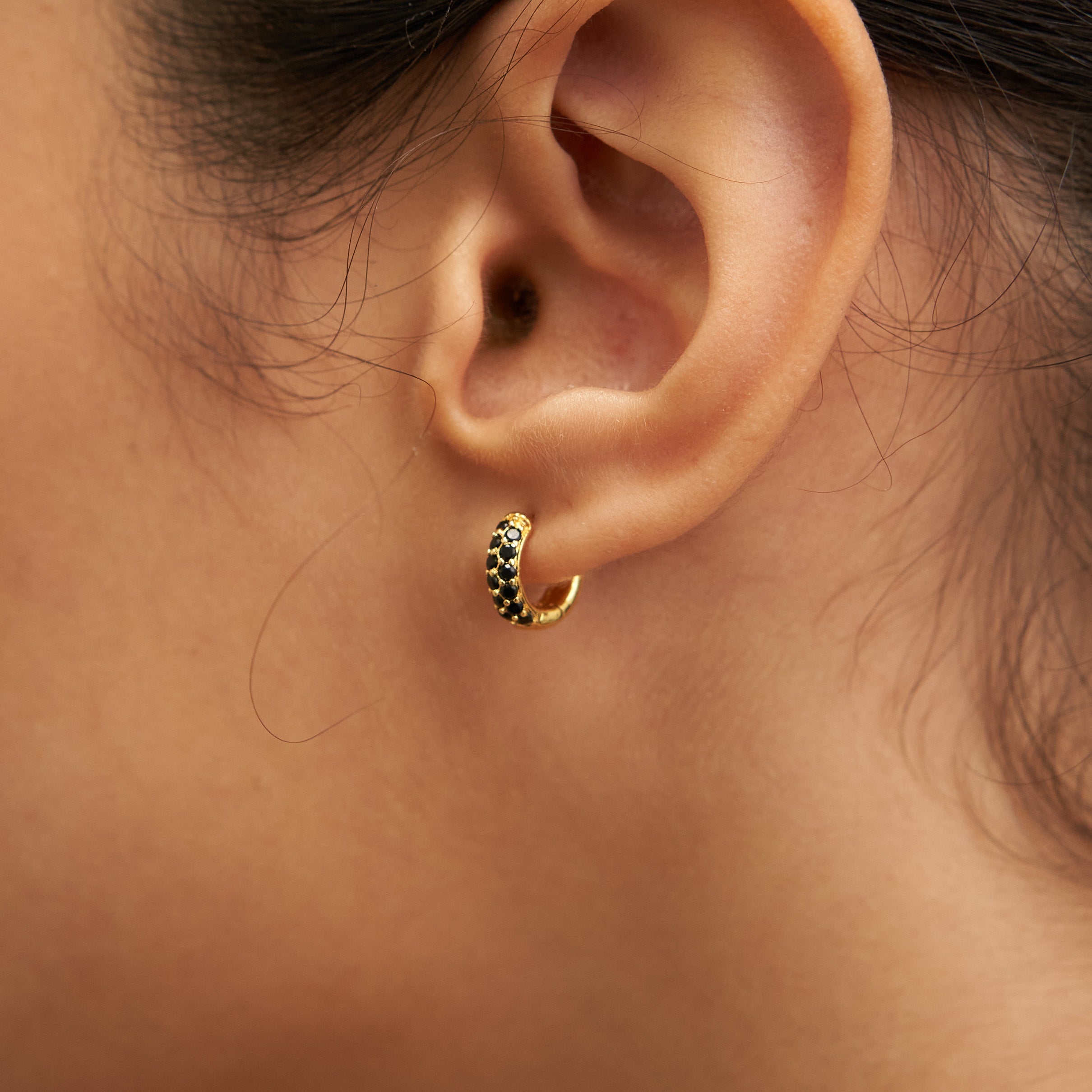 Waterproof Black Crystal Huggies