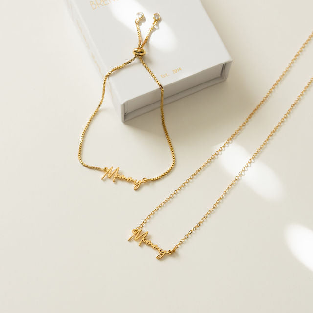 24K Gold Mommy Bracelet