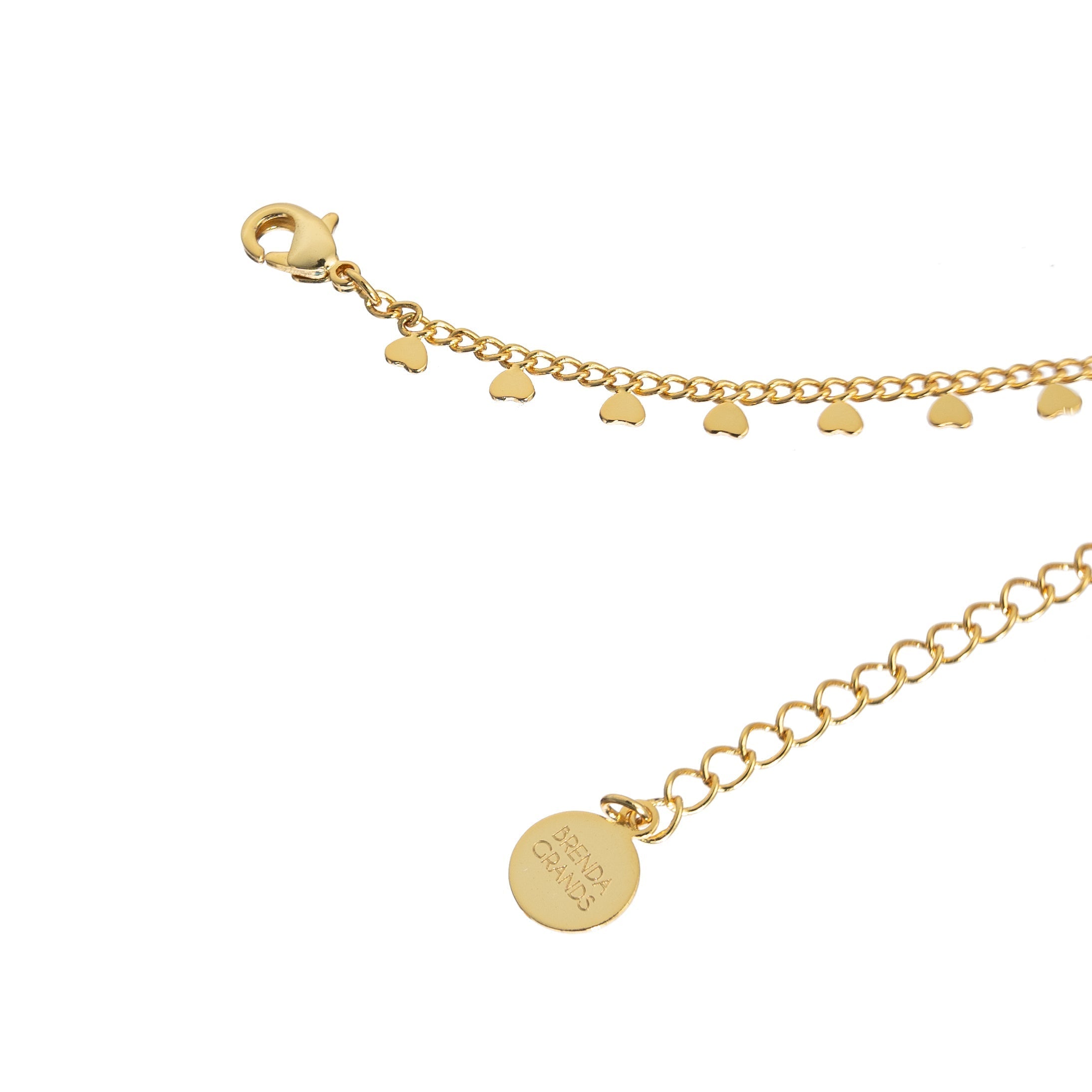 18K Gold Lined Heart Choker