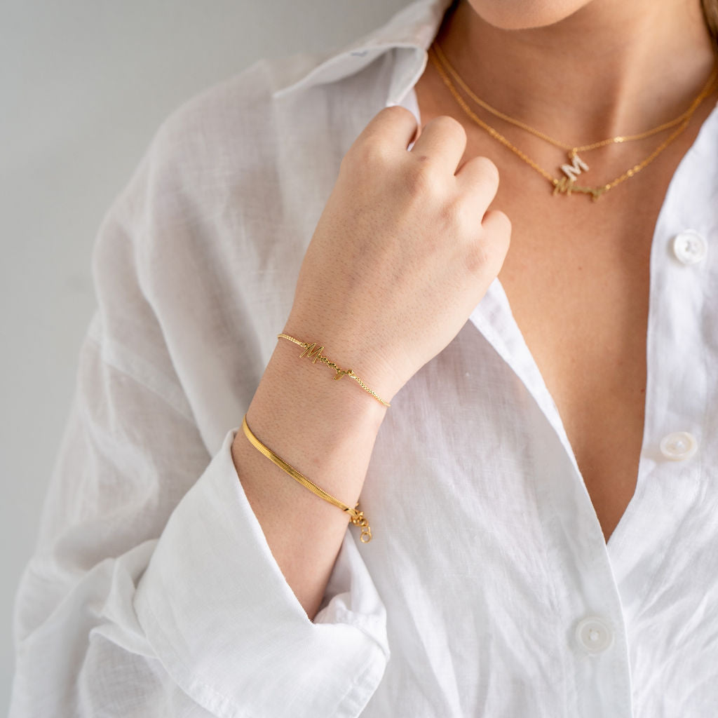 24K Gold Mommy Bracelet