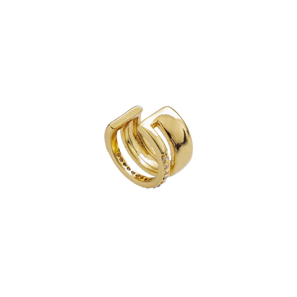 18K Gold Double Ear Cuff