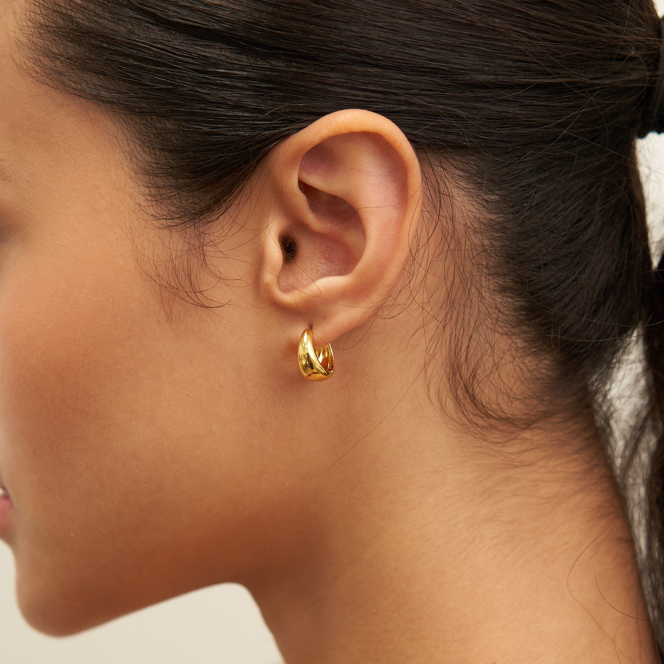 18K Gold 13mm Zenith Hoops