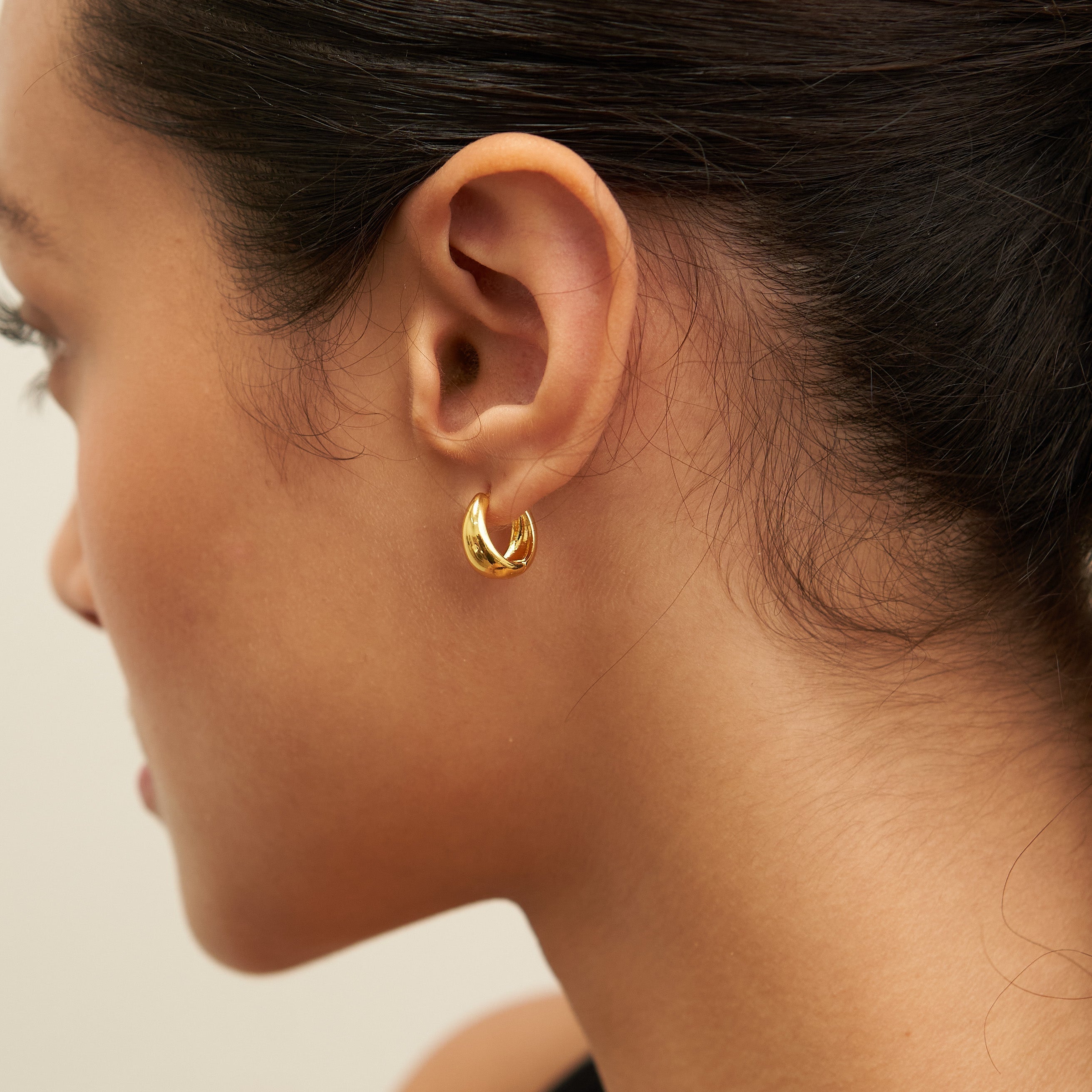 18K Gold 13mm Zenith Hoops