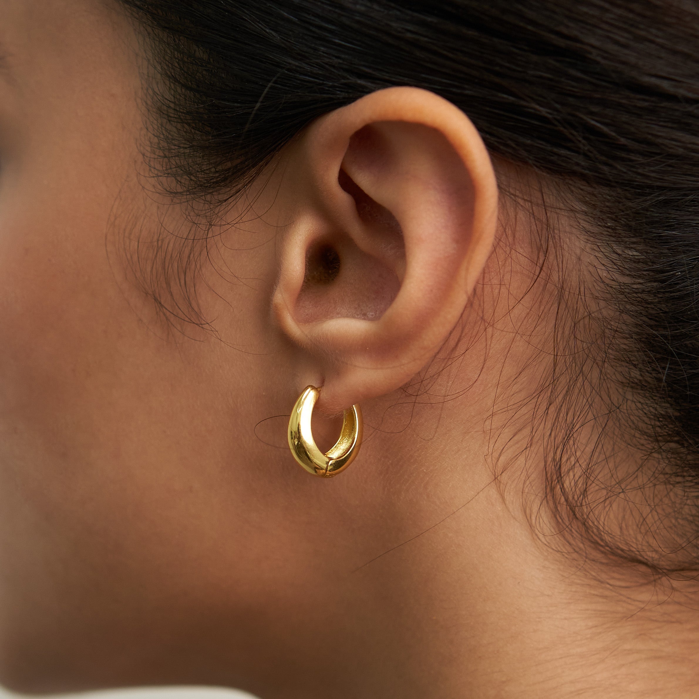 18K Gold 16mm Zenith Hoops