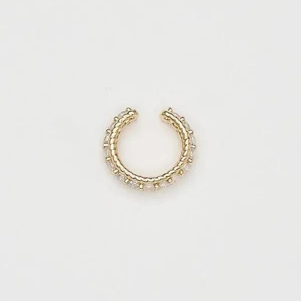 18K Gold Shiny Ear Cuff