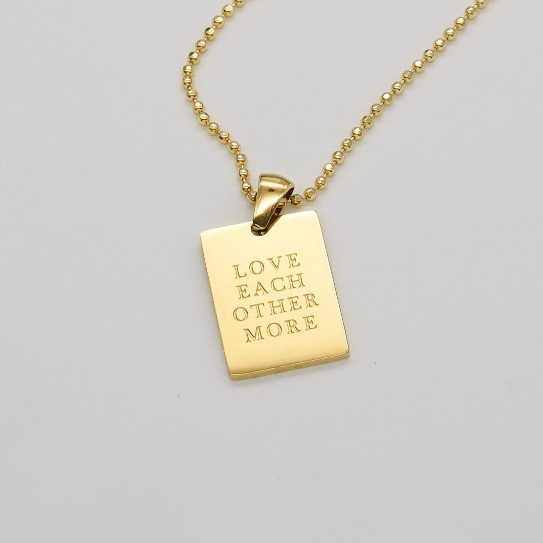 Waterproof Love Each Other More Necklace