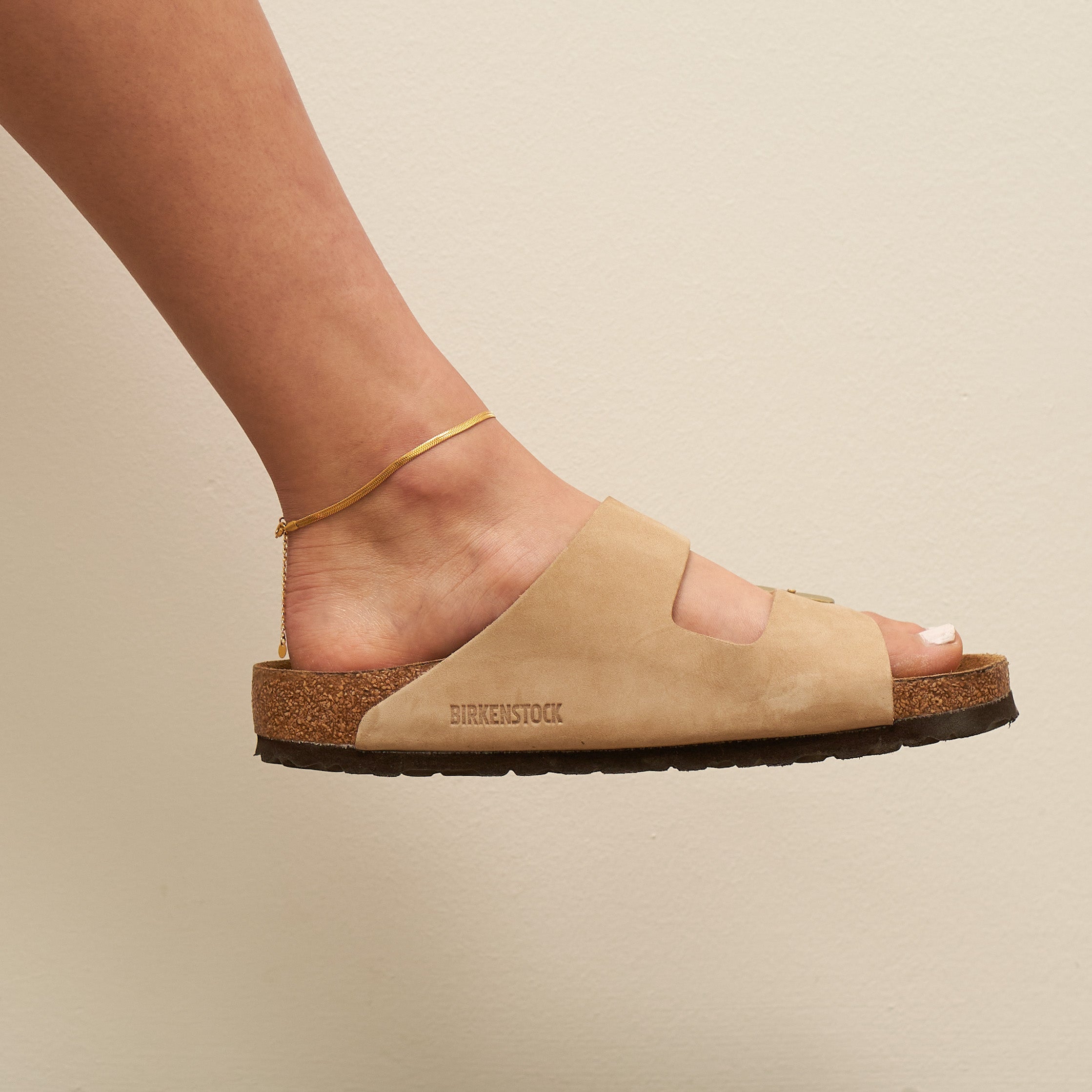 Waterproof Gold Herringbone Anklet