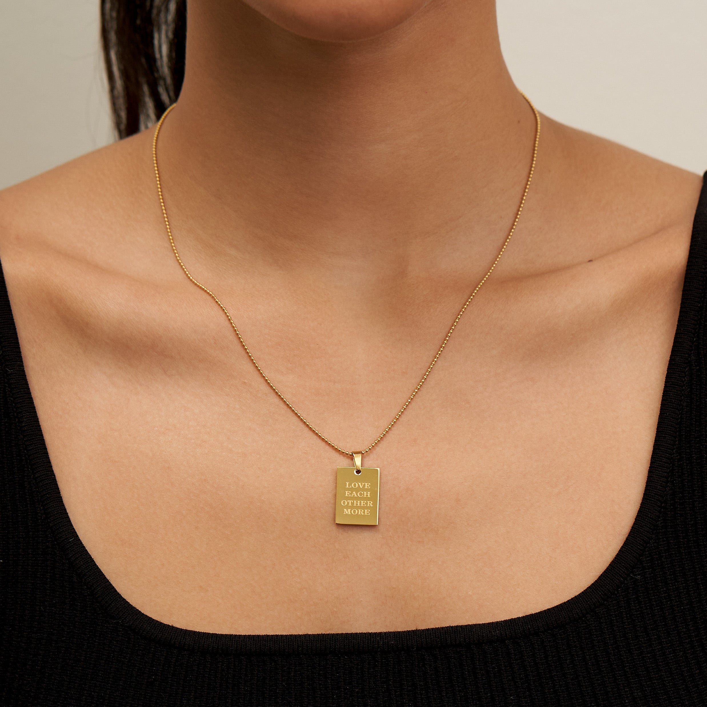 Waterproof Love Each Other More Necklace