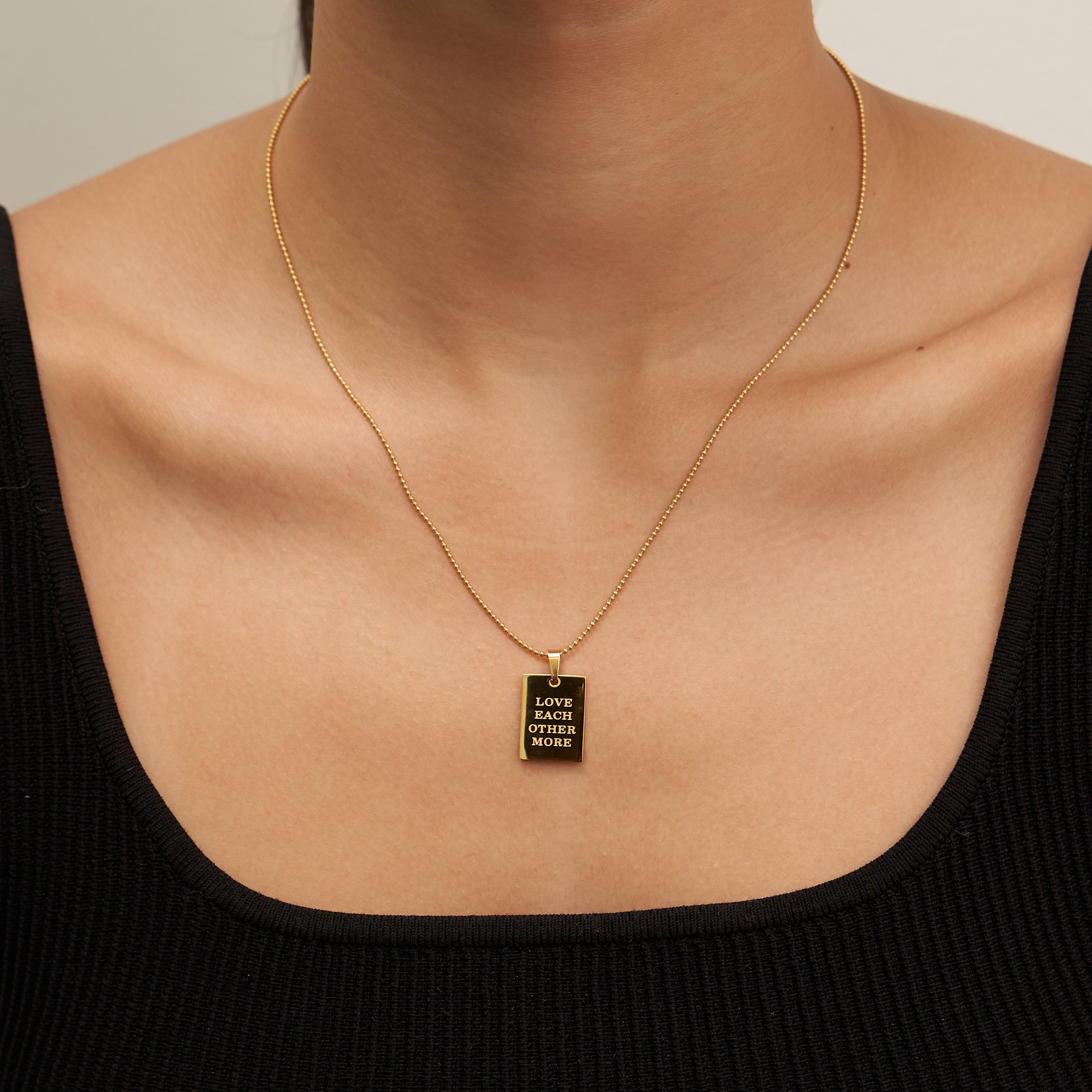 Waterproof Love Each Other More Necklace