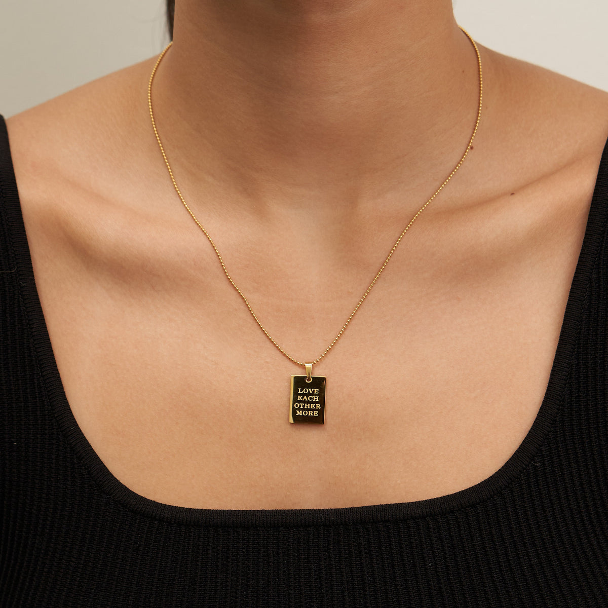 Waterproof Love Each Other More Necklace