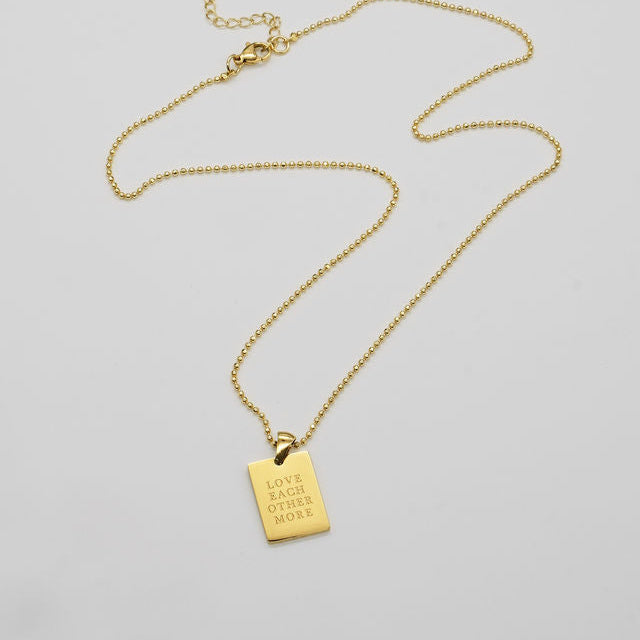 Waterproof Love Each Other More Necklace