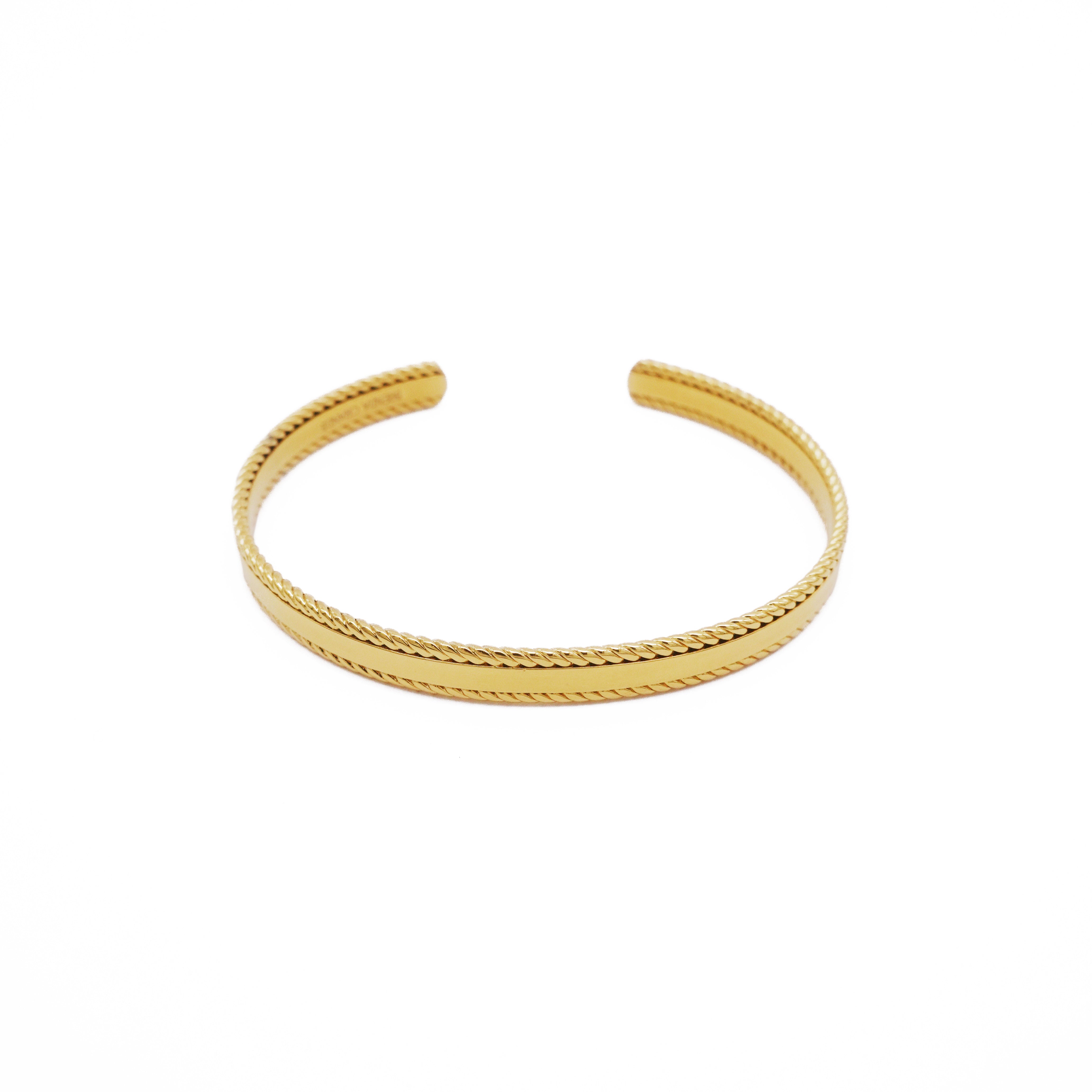 18K Gold Warrior Bangle