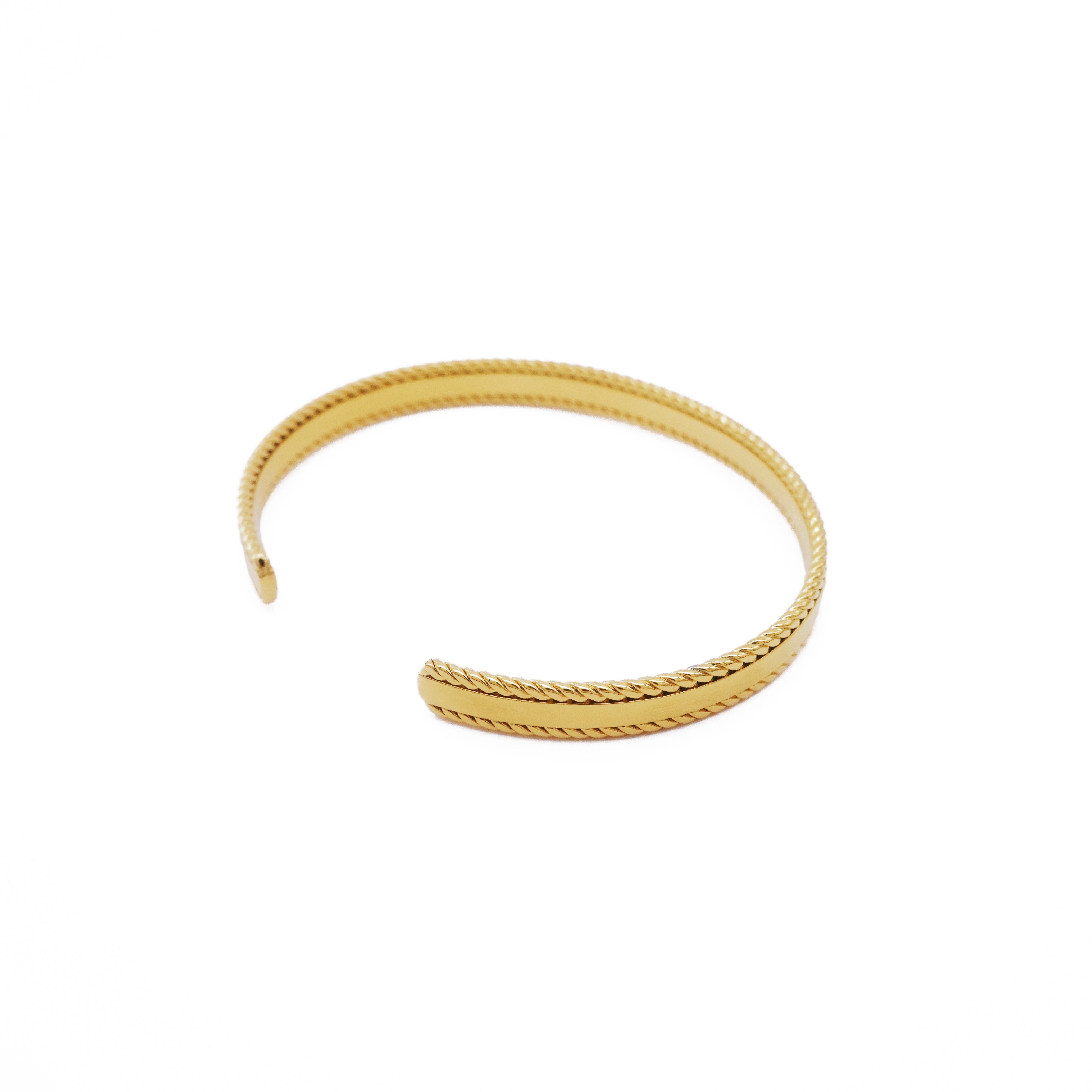 18K Gold Warrior Bangle