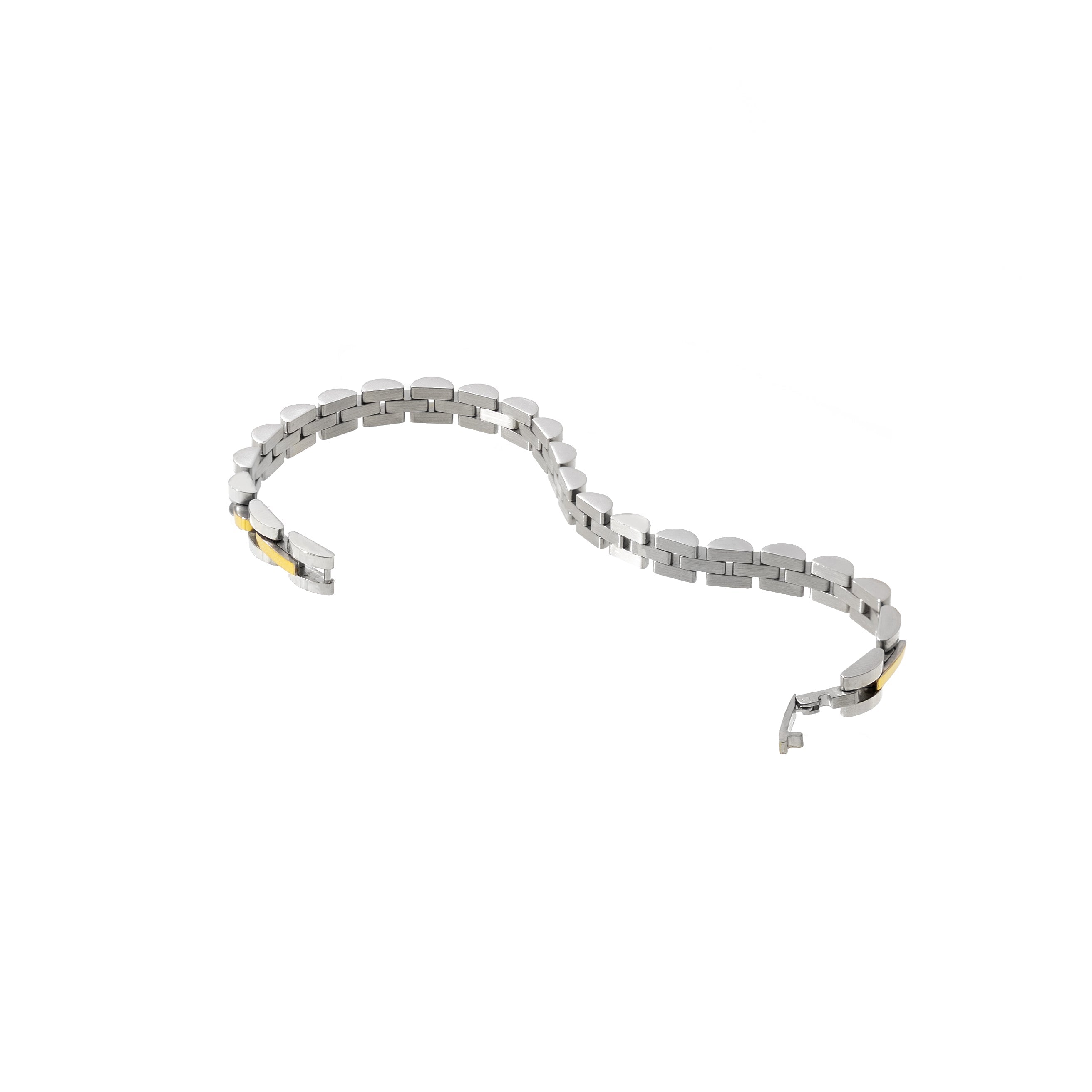 Waterproof Two Tone Dainty Watch Band Bracelet