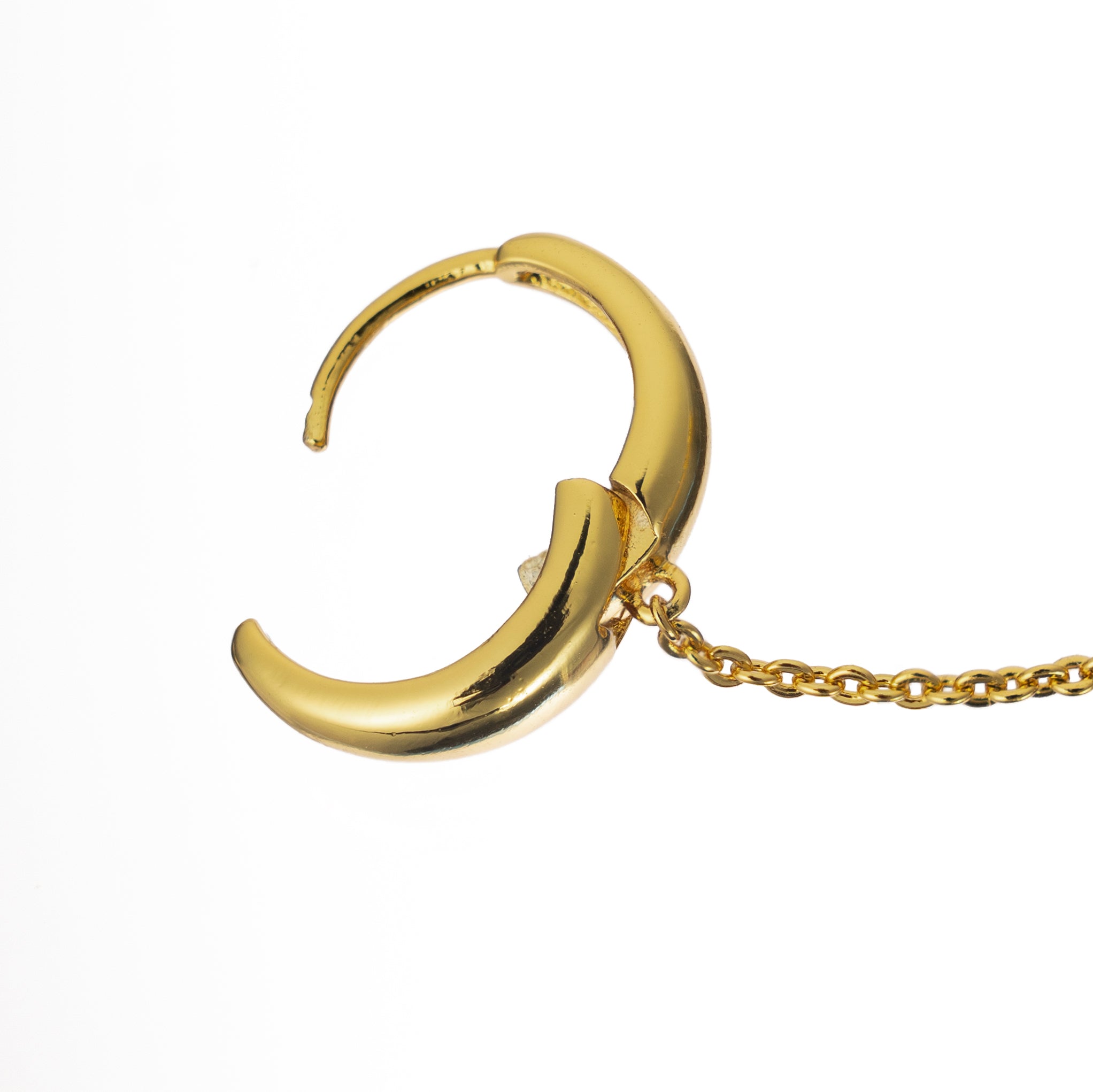 18K Gold Zenith + Twisted ear cuff Single