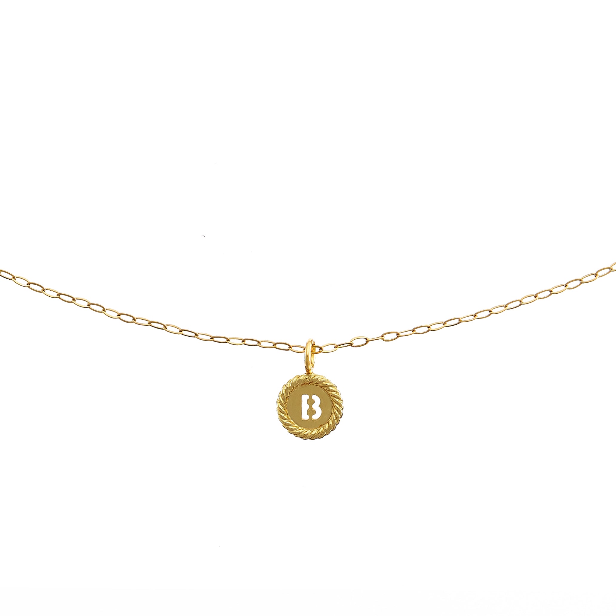 Waterproof Gold Sealed Initial Necklace