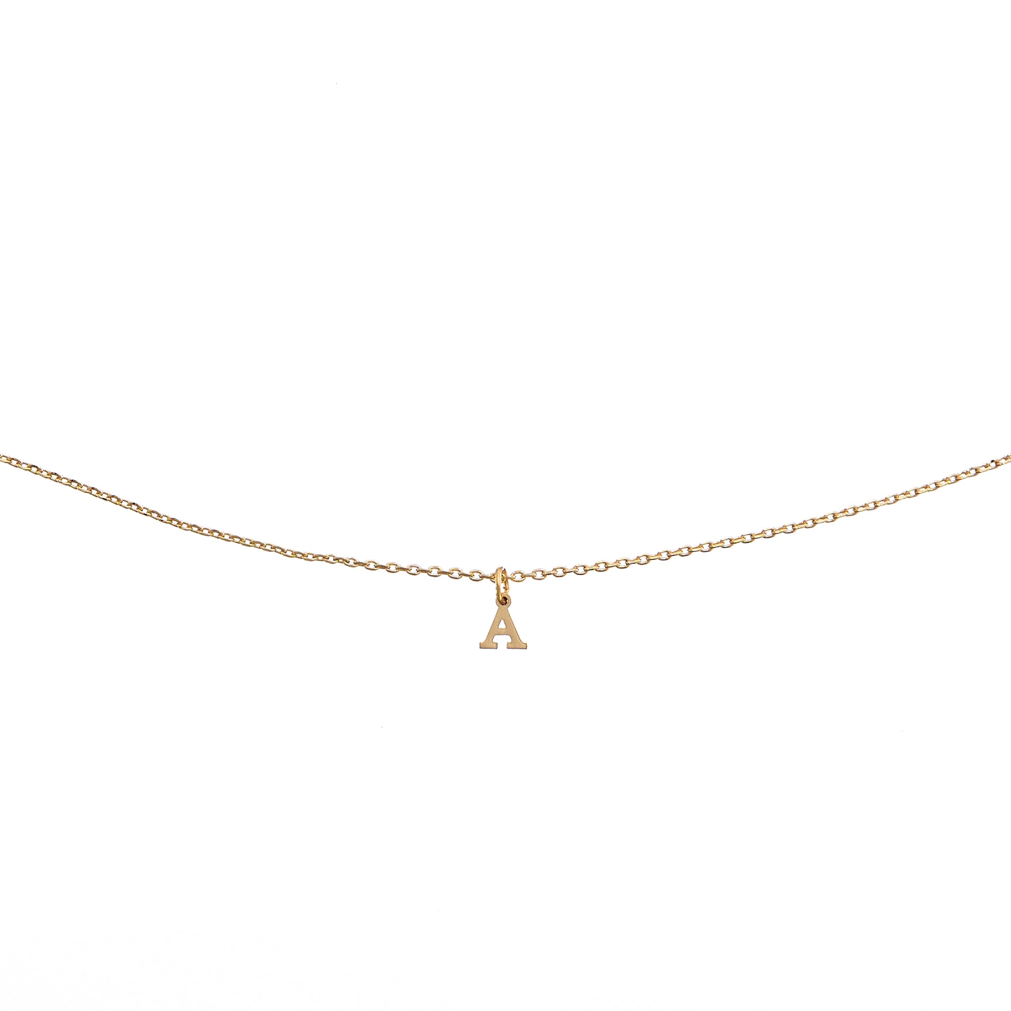 Waterproof Dainty Gold Initial Necklace