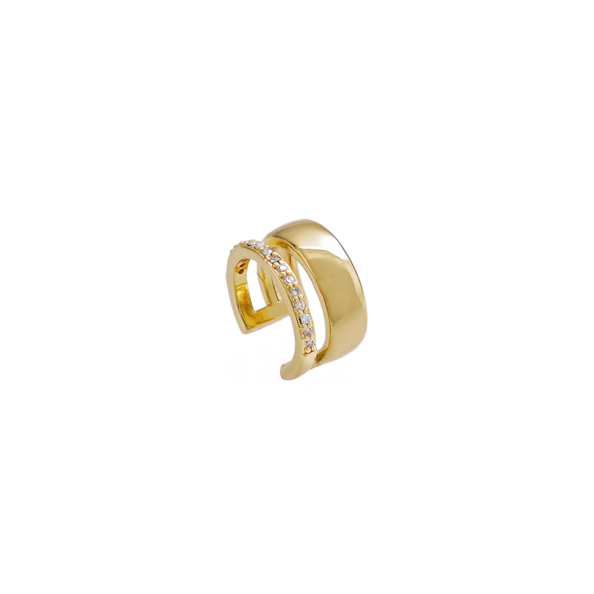 18K Gold Double Ear Cuff