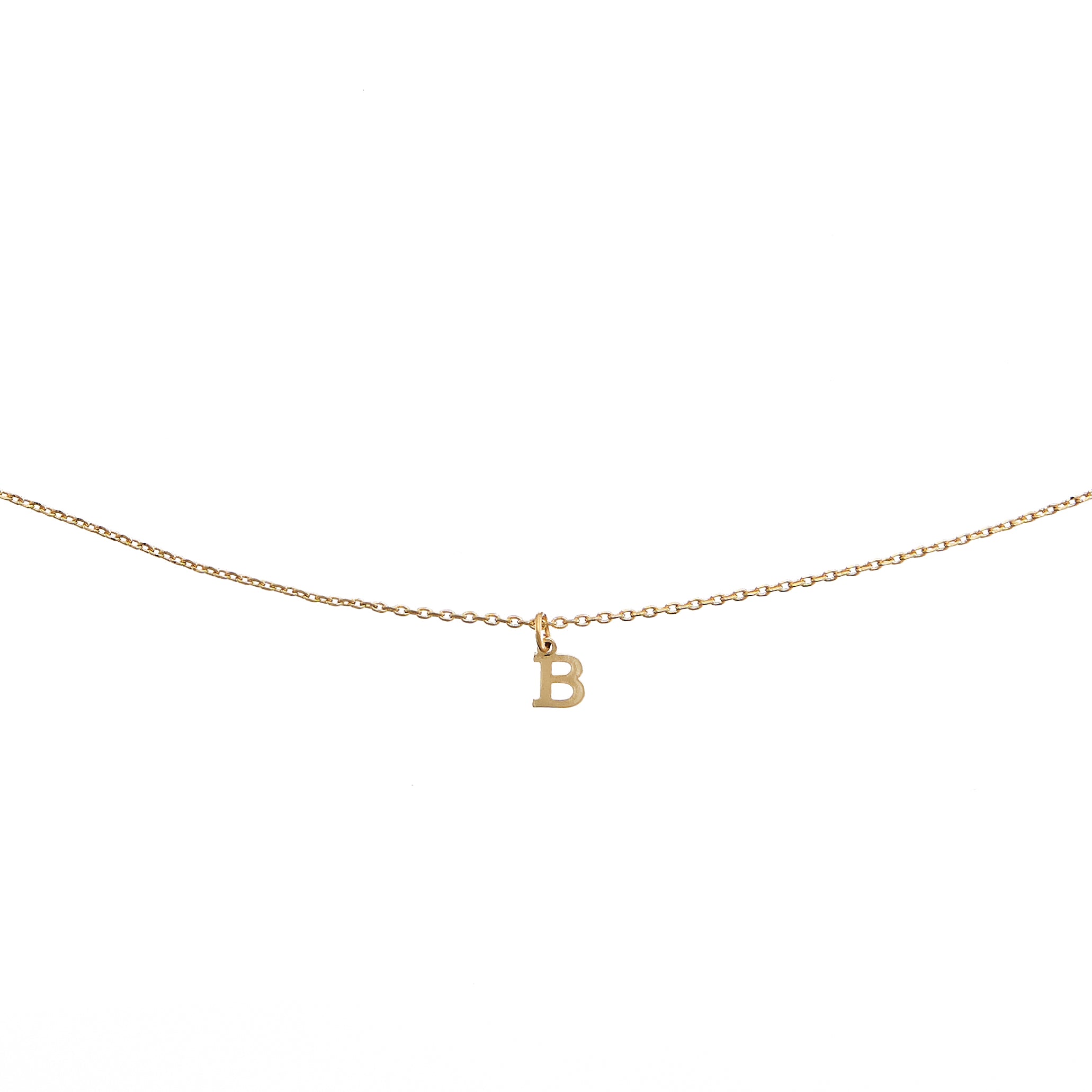 Waterproof Dainty Gold Initial Necklace