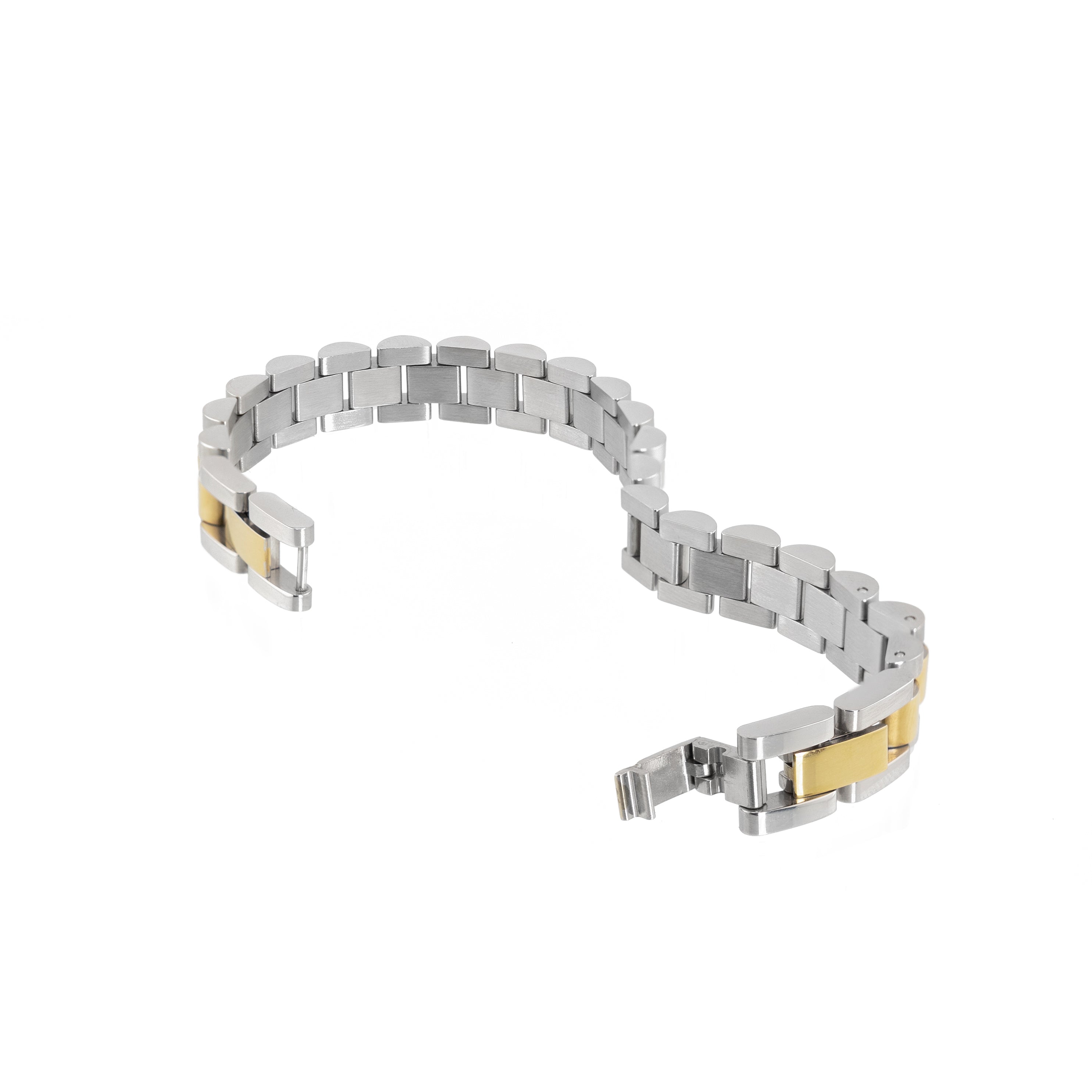 Waterproof Two Tone Watch Band Bracelet