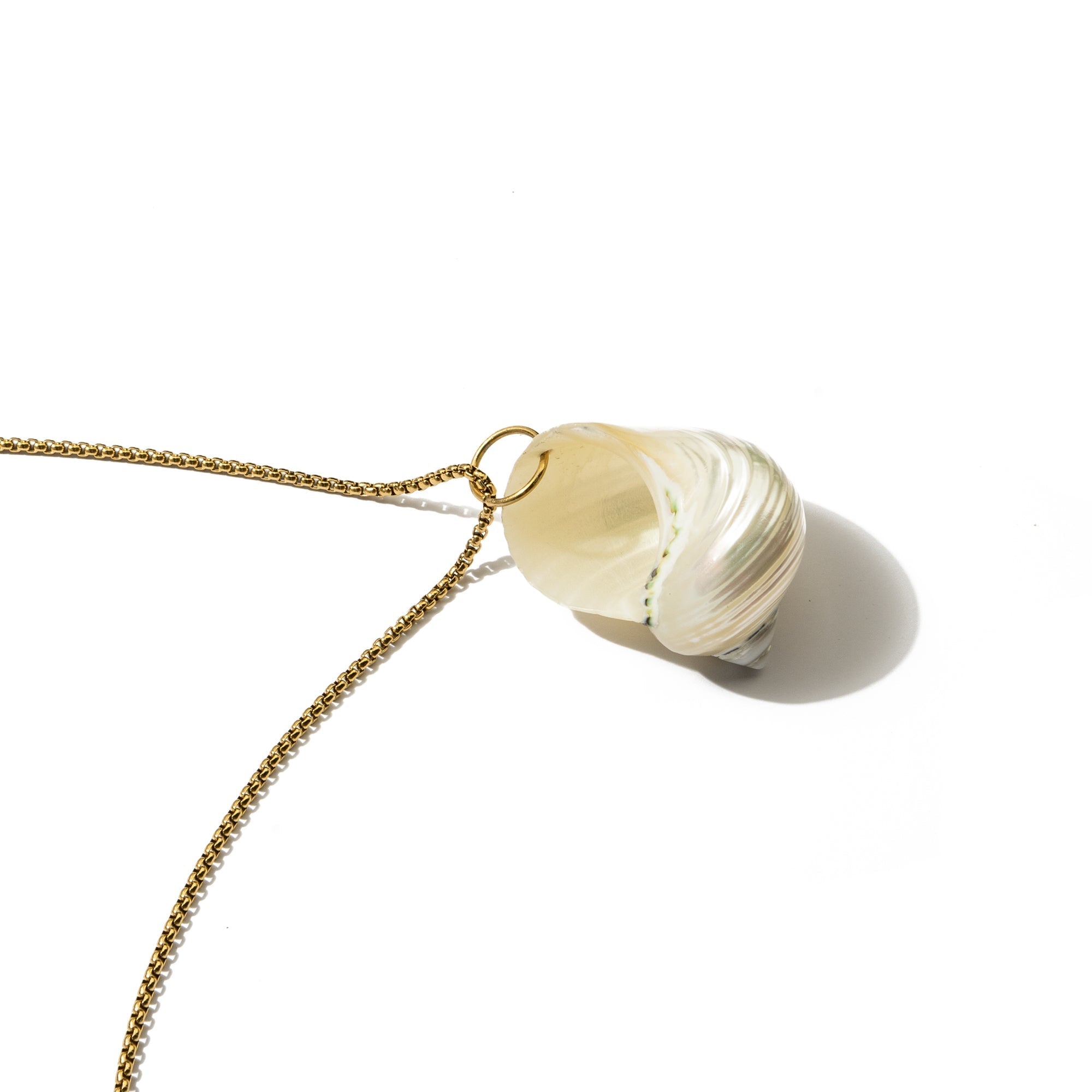 Waterproof Gold Long Shell Necklace