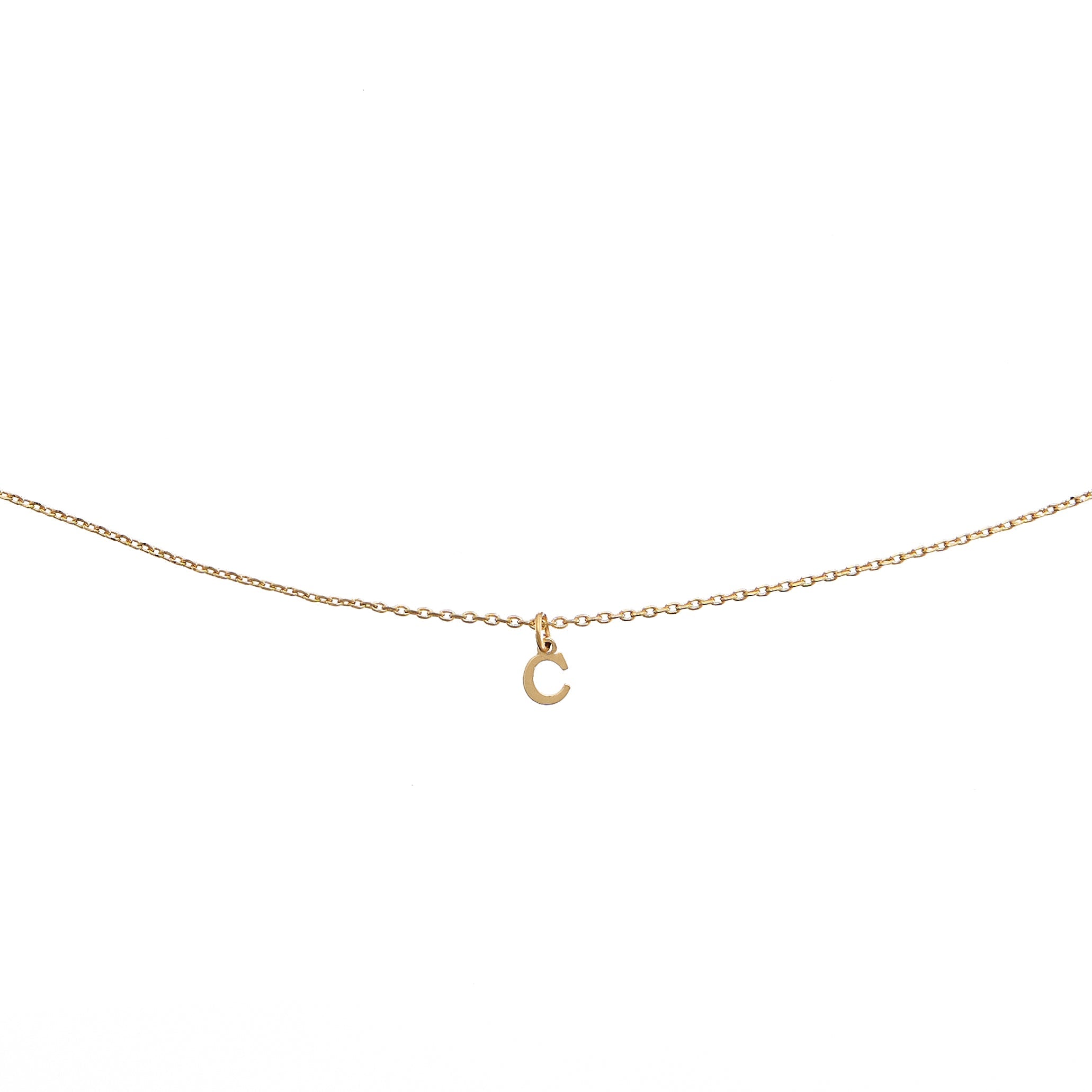 Waterproof Dainty Gold Initial Necklace