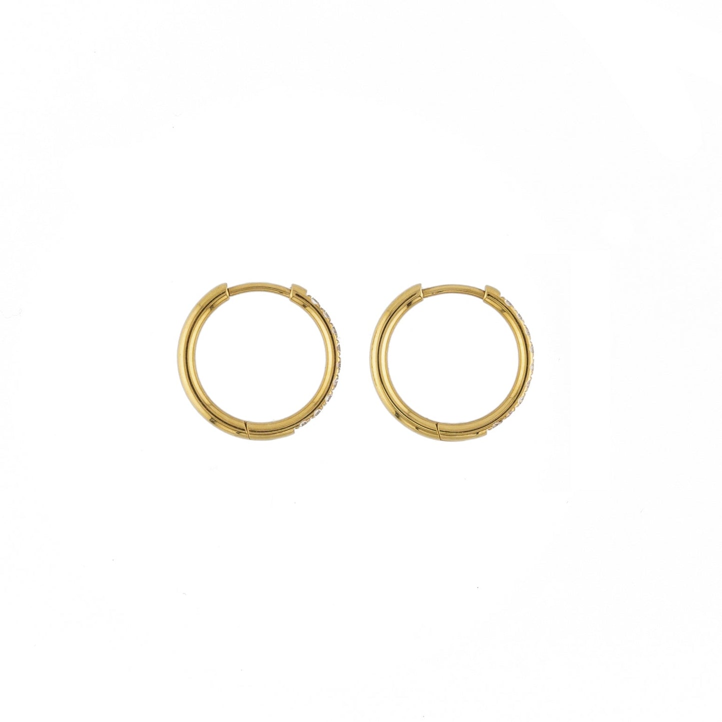 Diamond Hoops 18mm