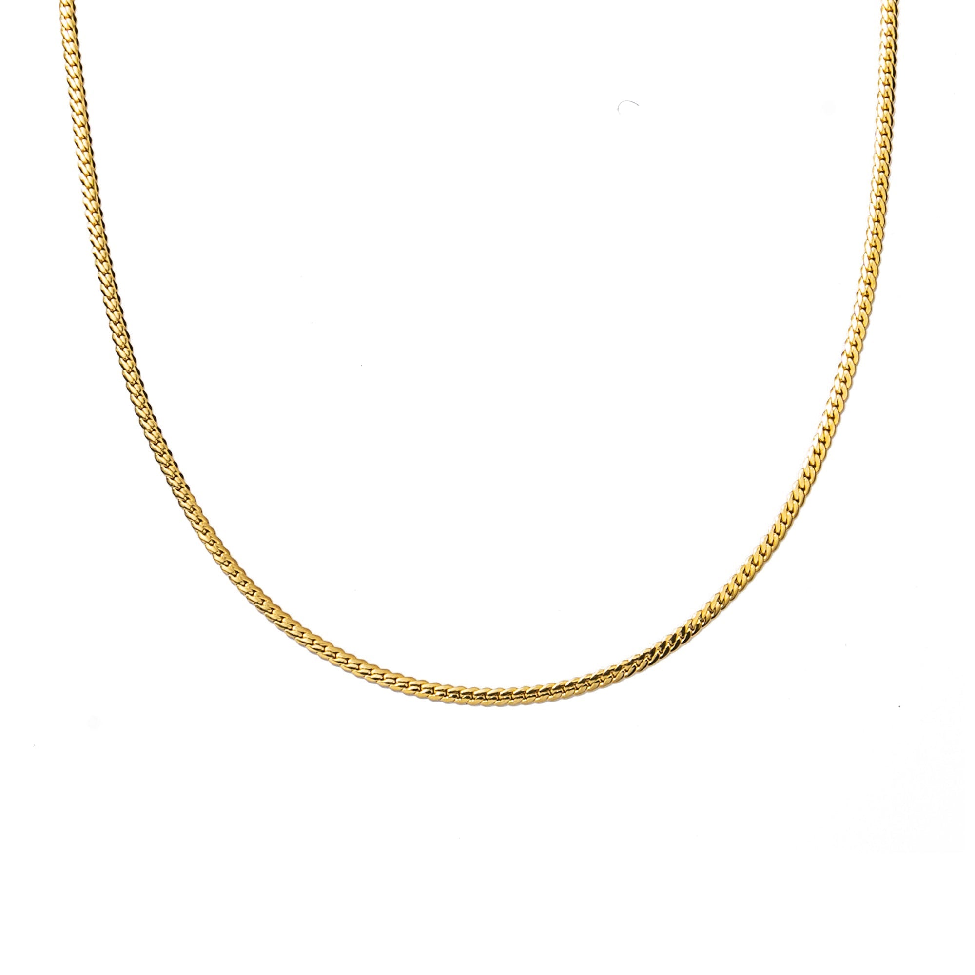 18K Gold Dainty Braided Necklace