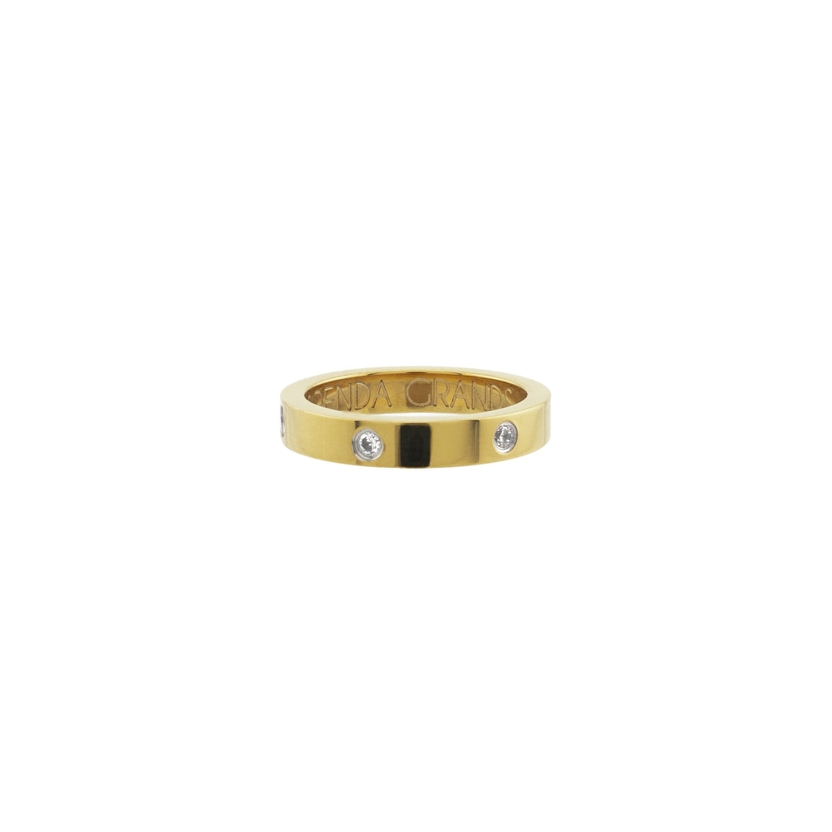 Waterproof Gold Tennis Ring Band