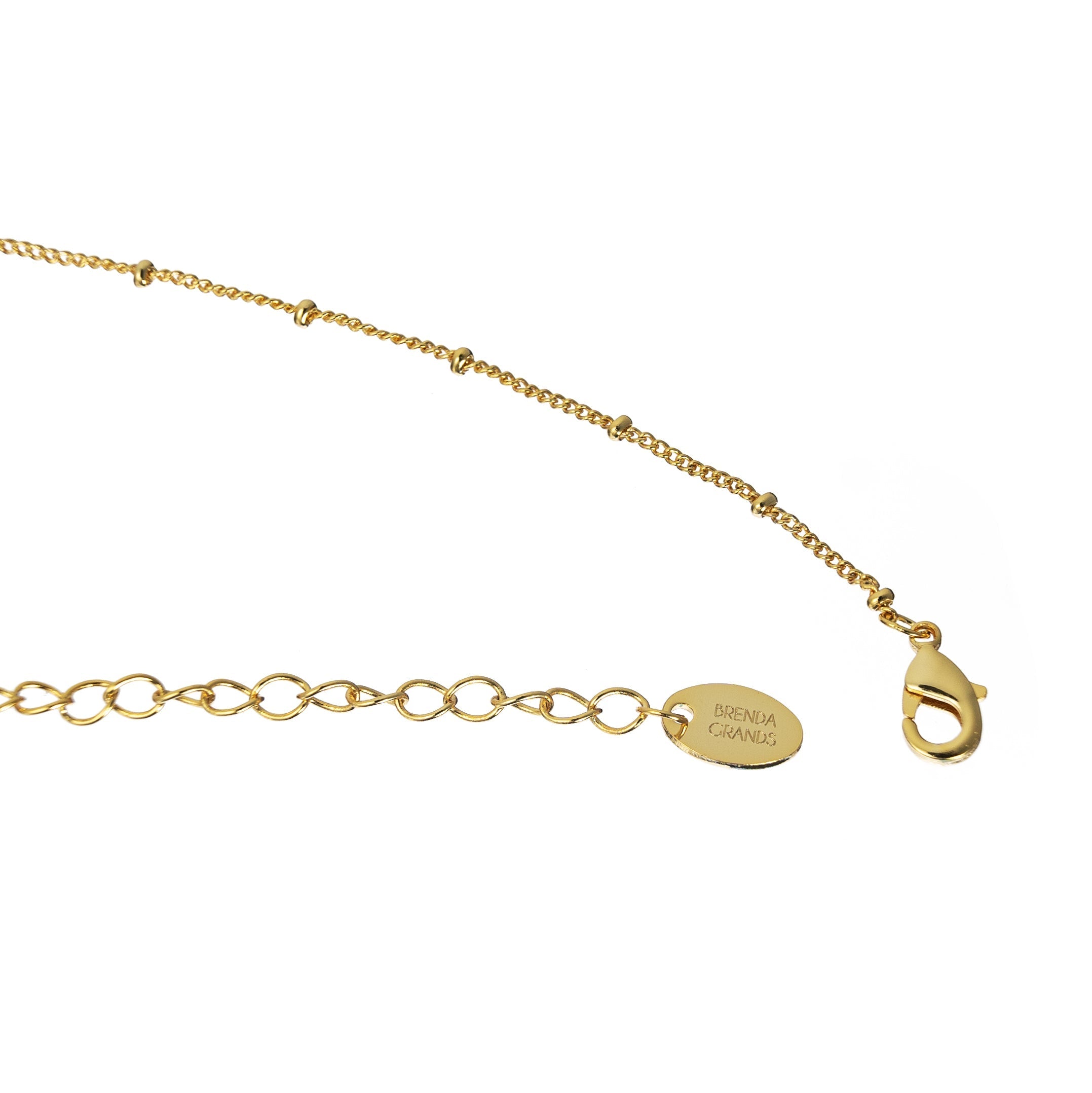 18K Gold Dotted Chain Choker