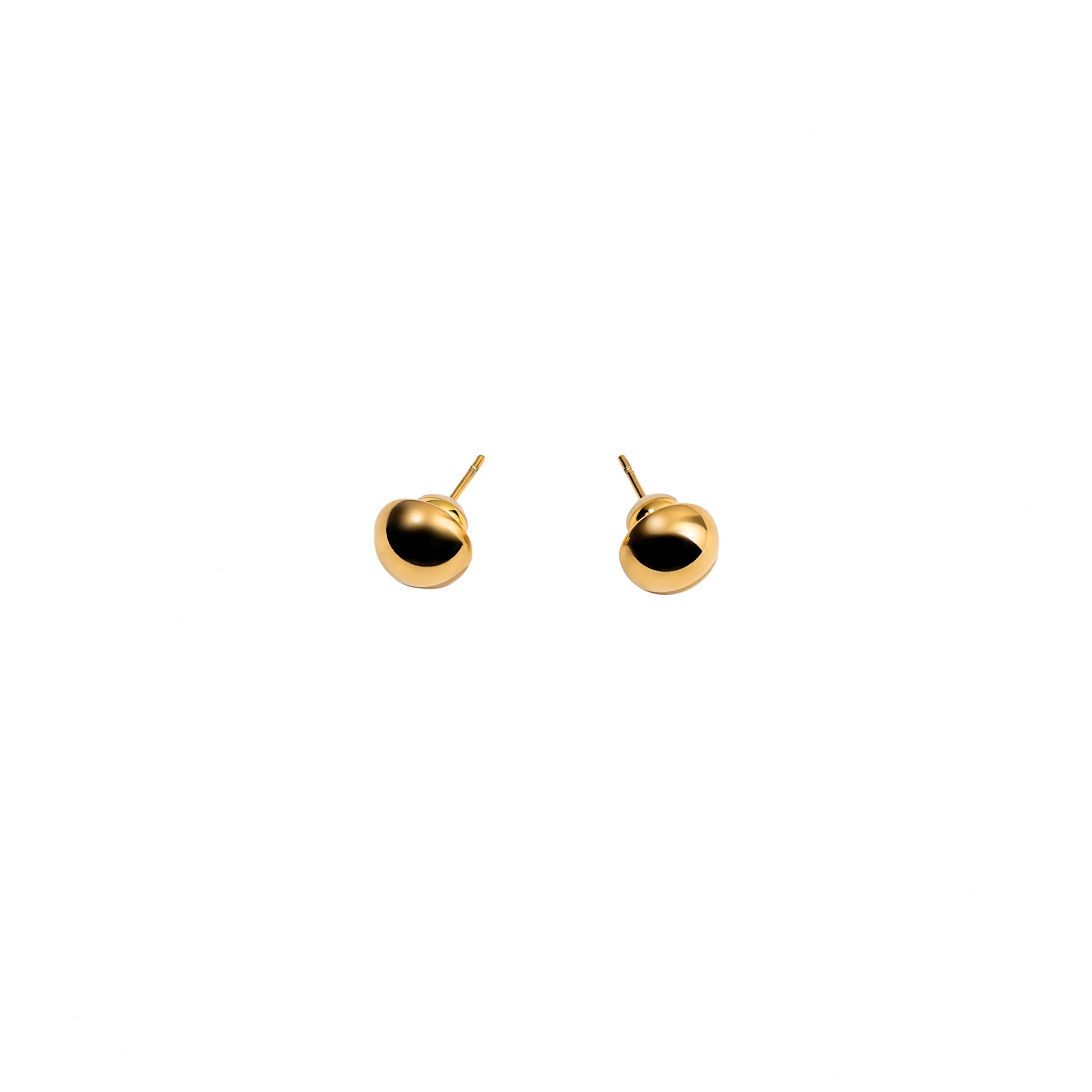 Waterproof Gold Mini Button Studs
