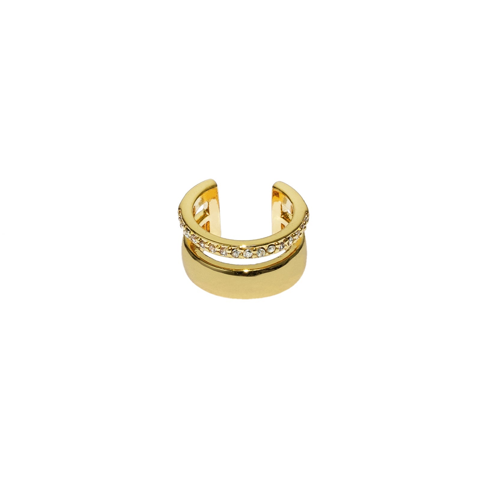 18K Gold Double Ear Cuff