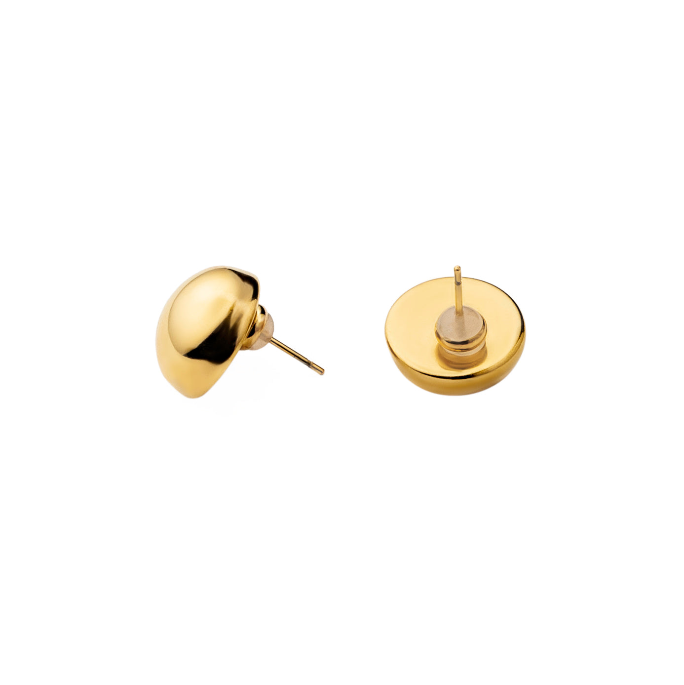 Waterproof Gold Button Studs