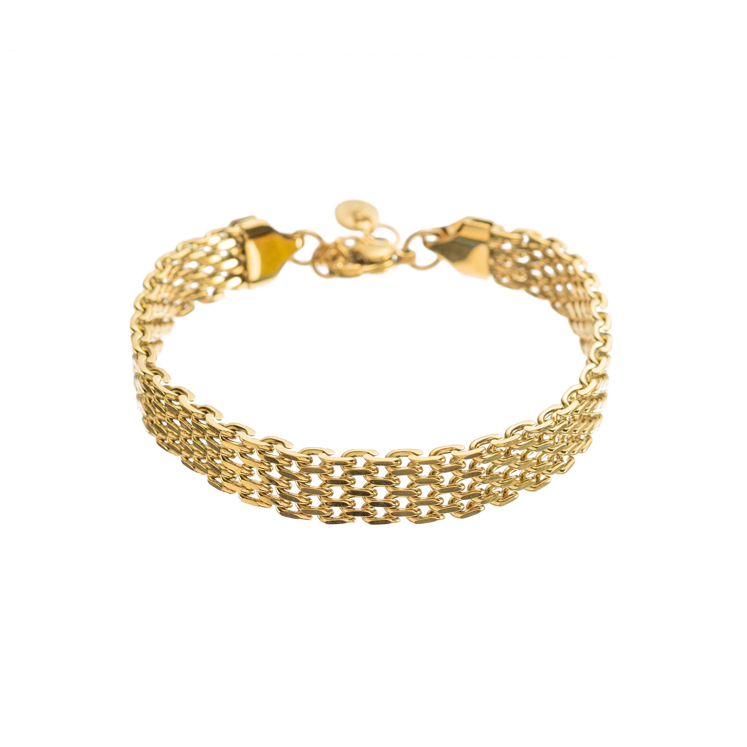 Waterproof Gold Braided Band Bracelet
