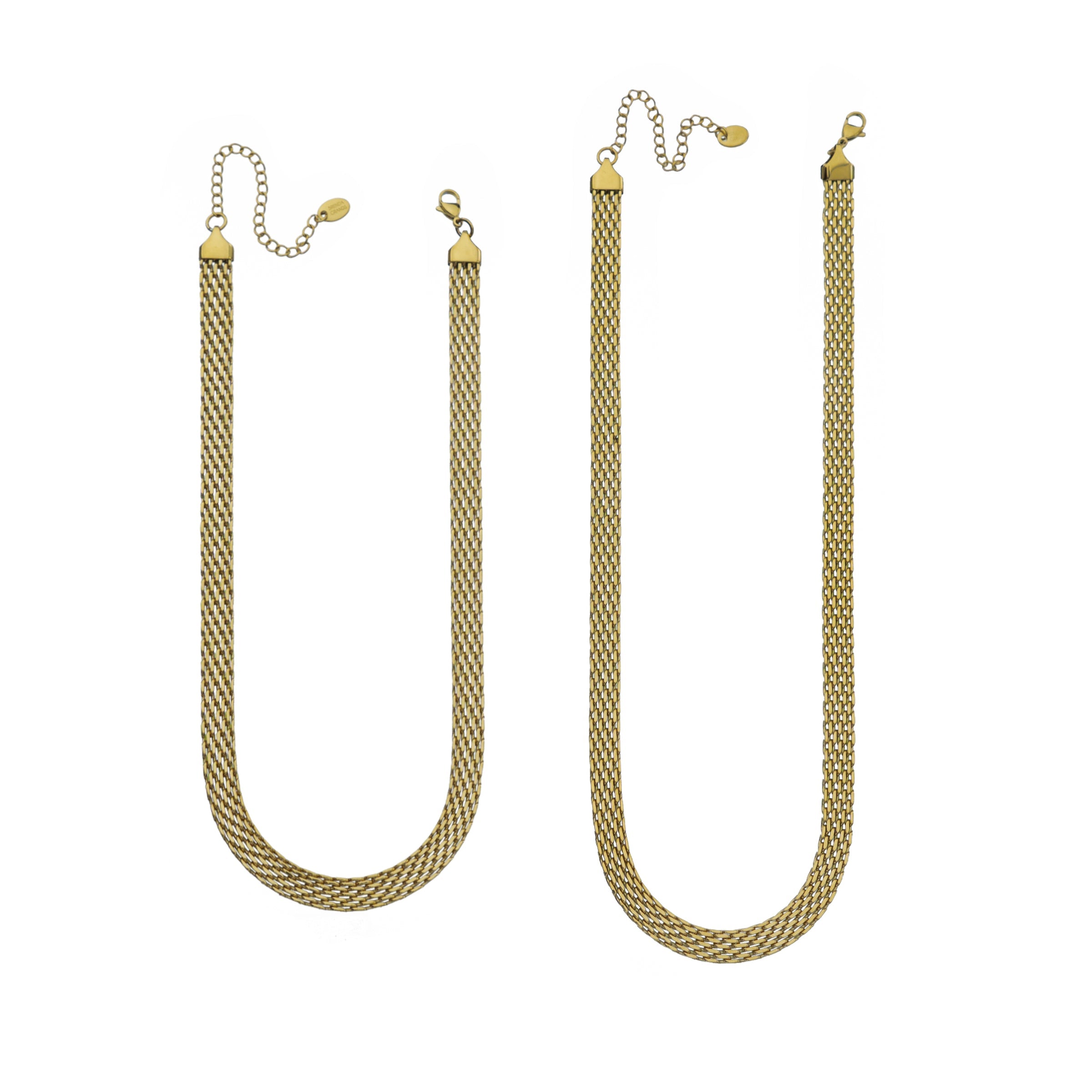 Waterproof Gold Braided Necklace