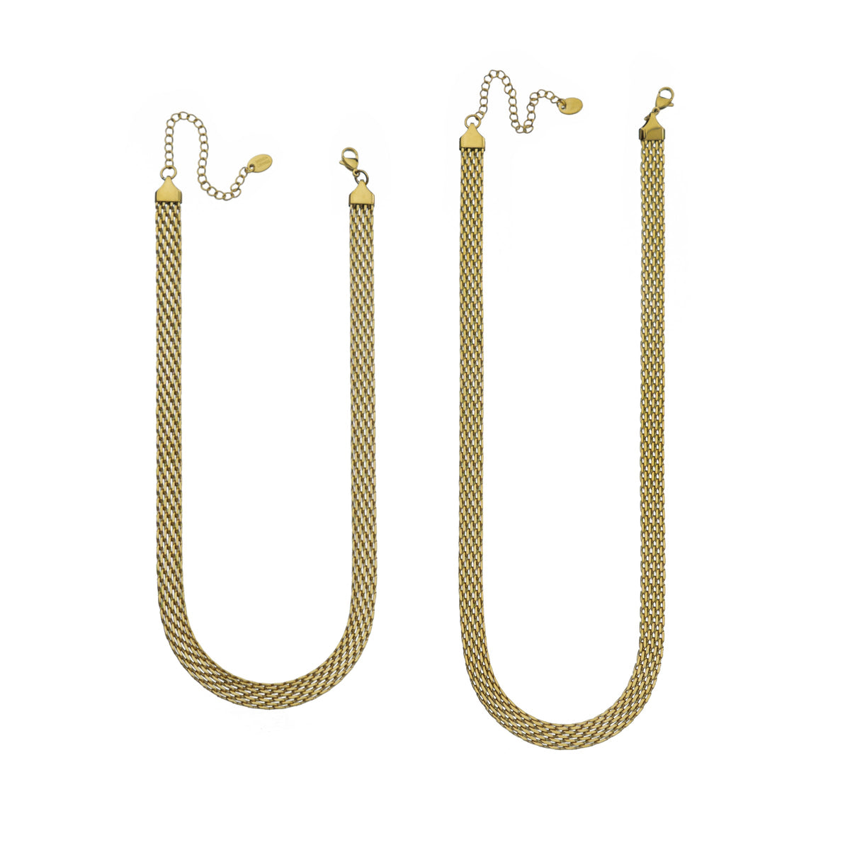 Waterproof Gold Braided Necklace