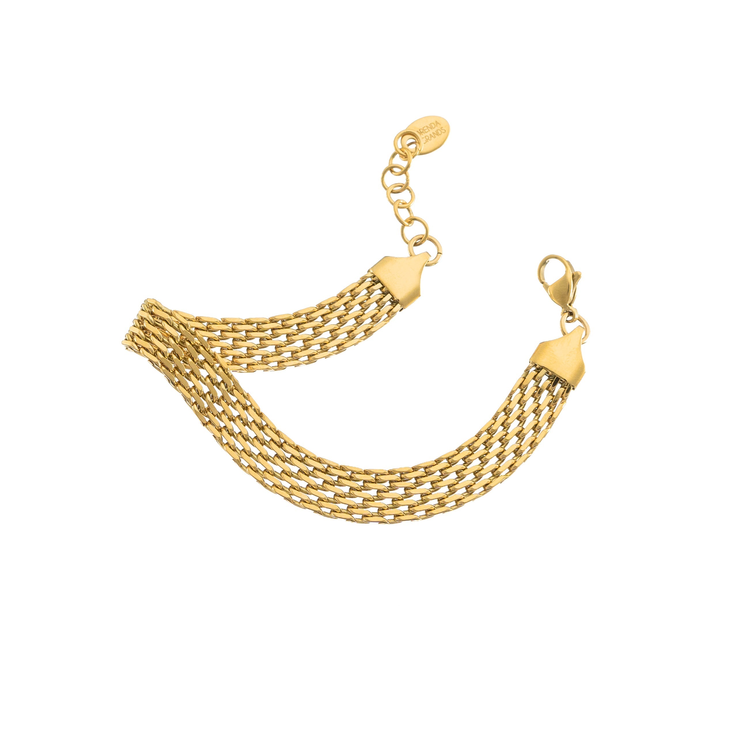 Waterproof Gold Braided Band Bracelet