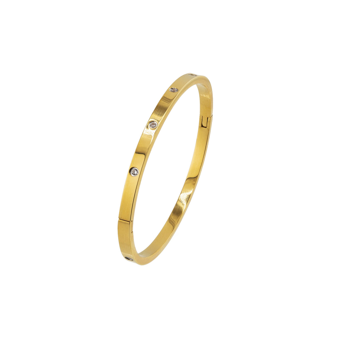 Waterproof Gold Tennis Bangle