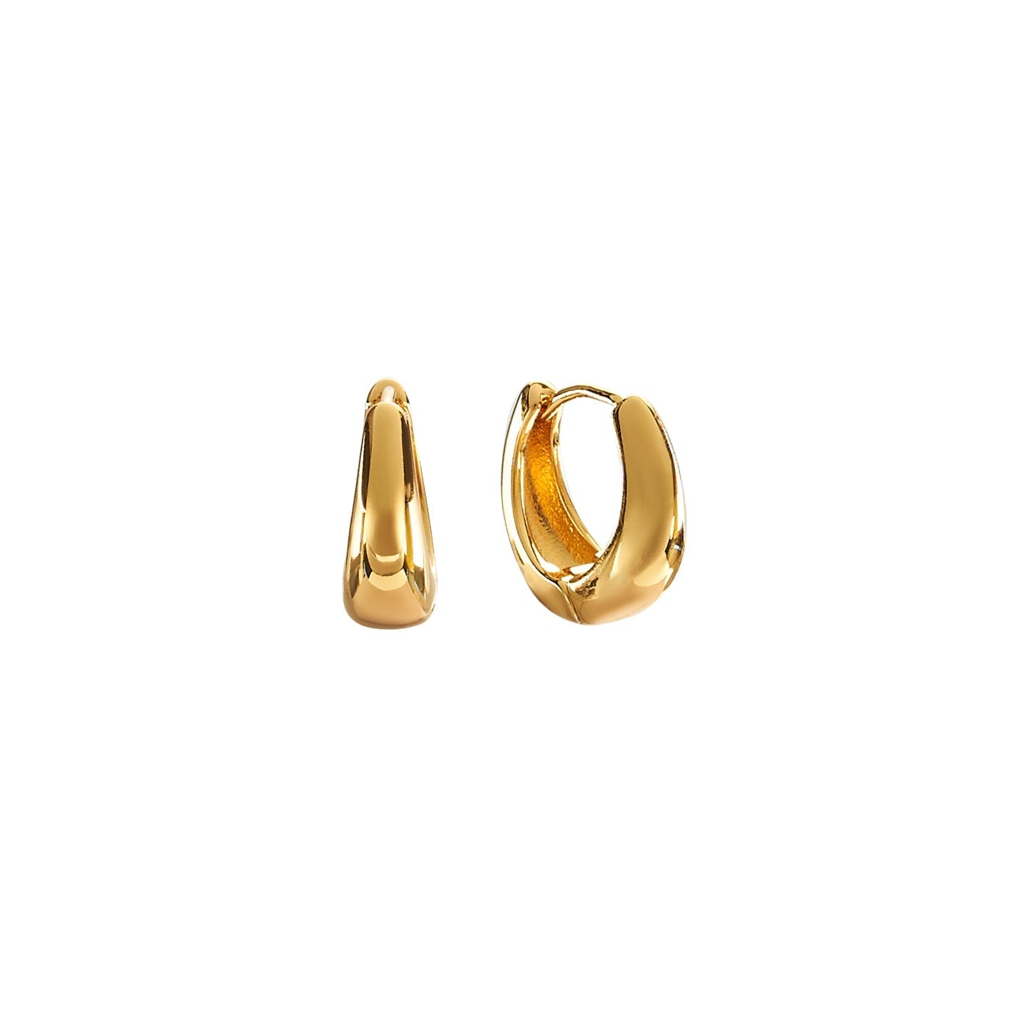 18K Gold 16mm Zenith Hoops