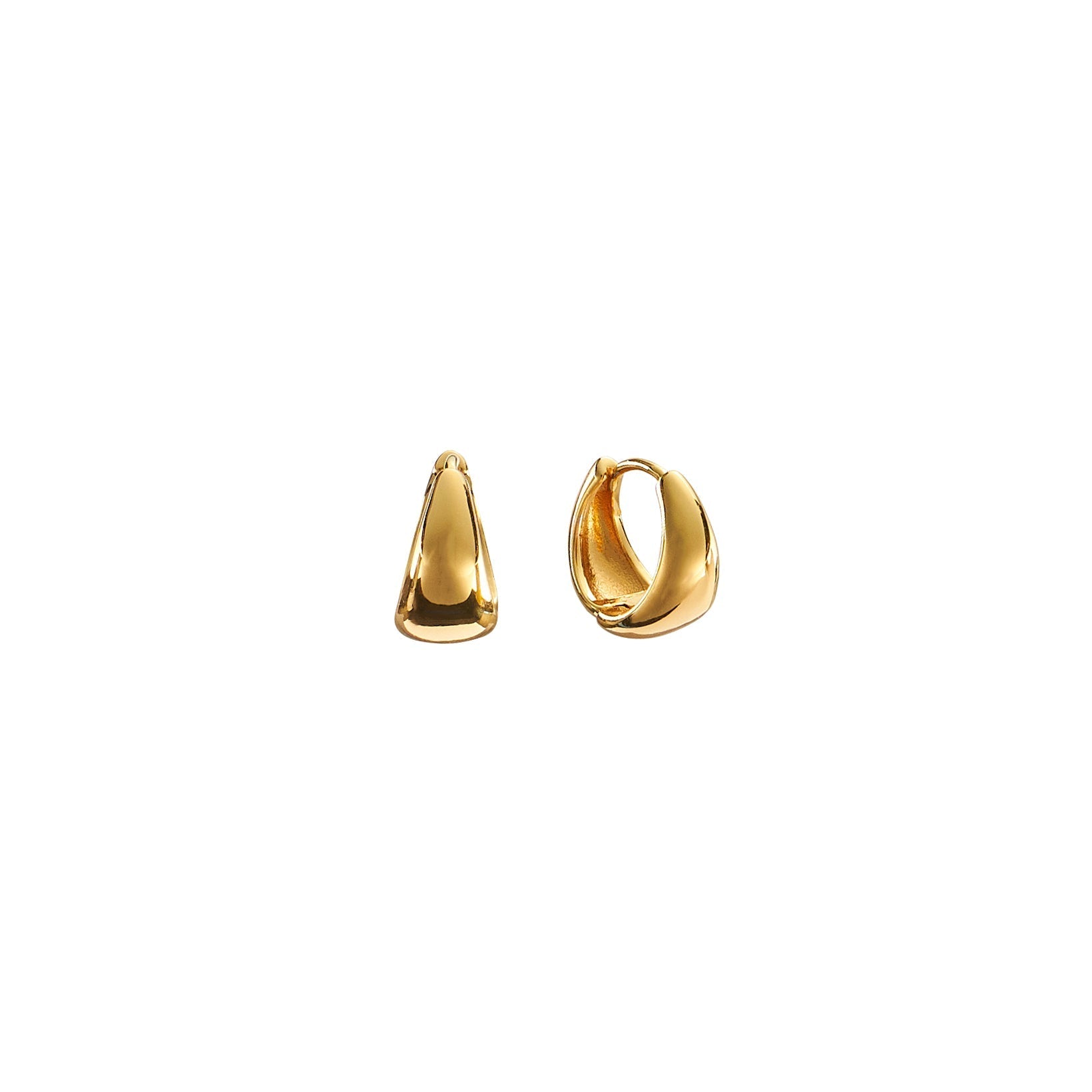 18K Gold 13mm Zenith Hoops