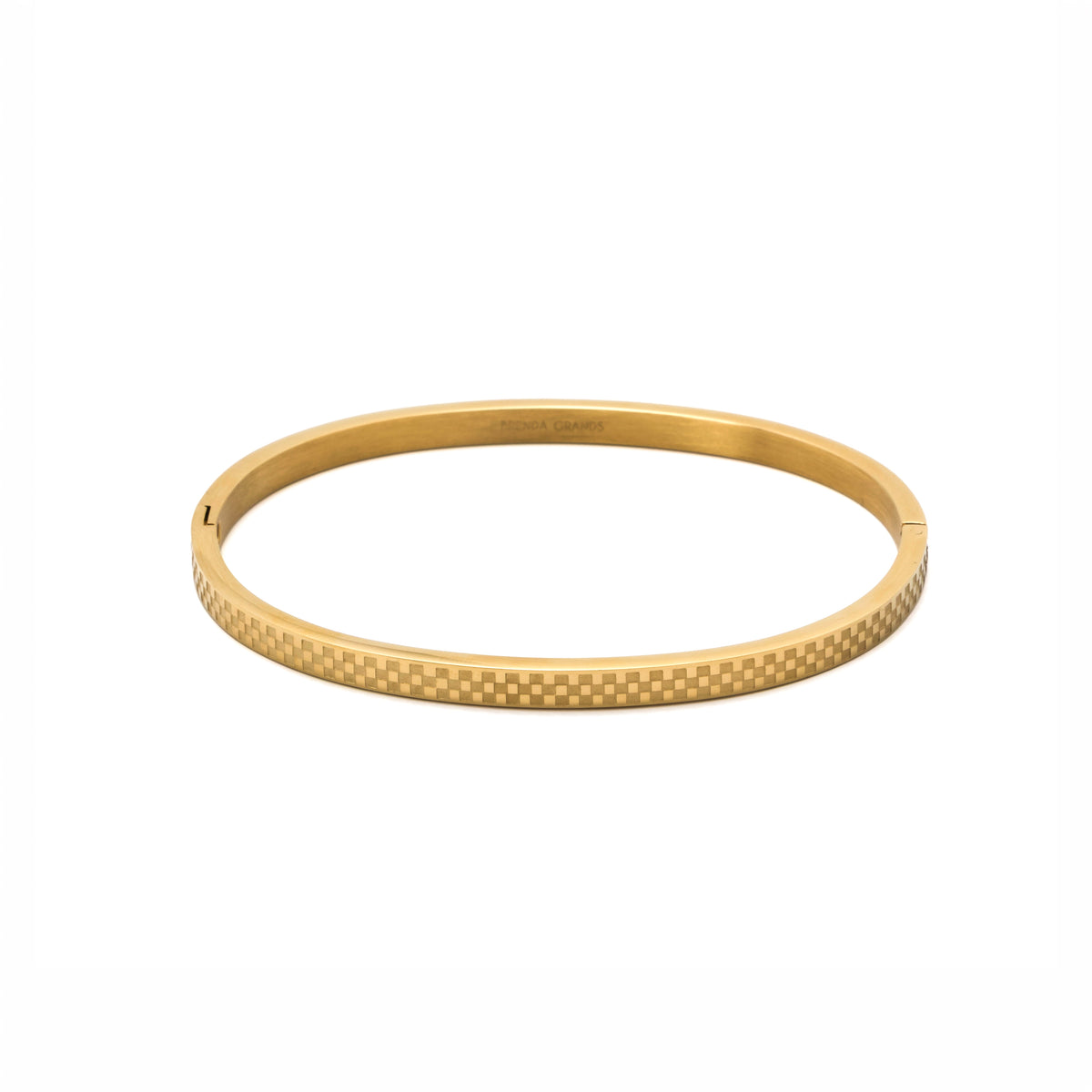 Chess Waterproof Gold Bangle Bracelet