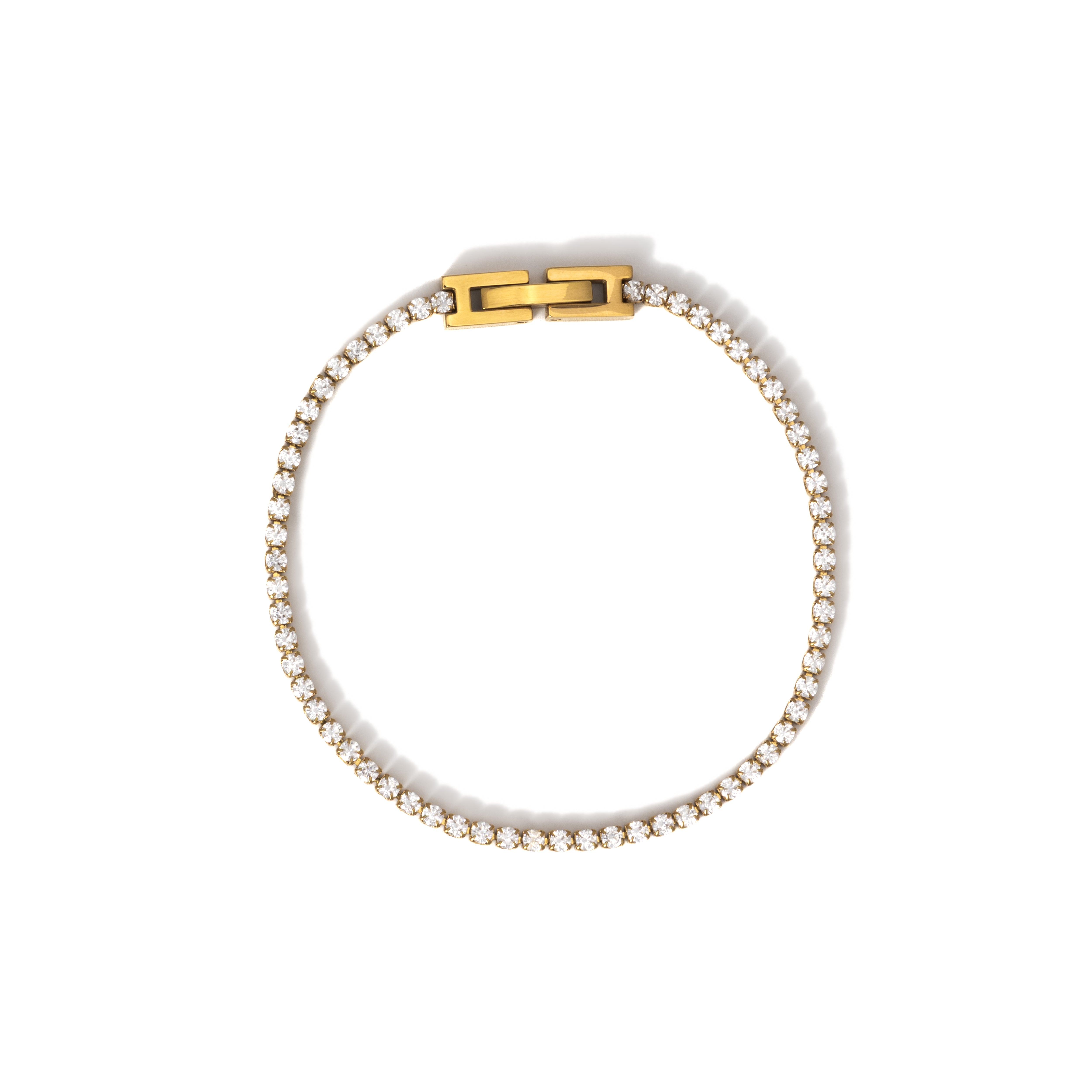 Waterproof 2mm Diamond Tennis Bracelet