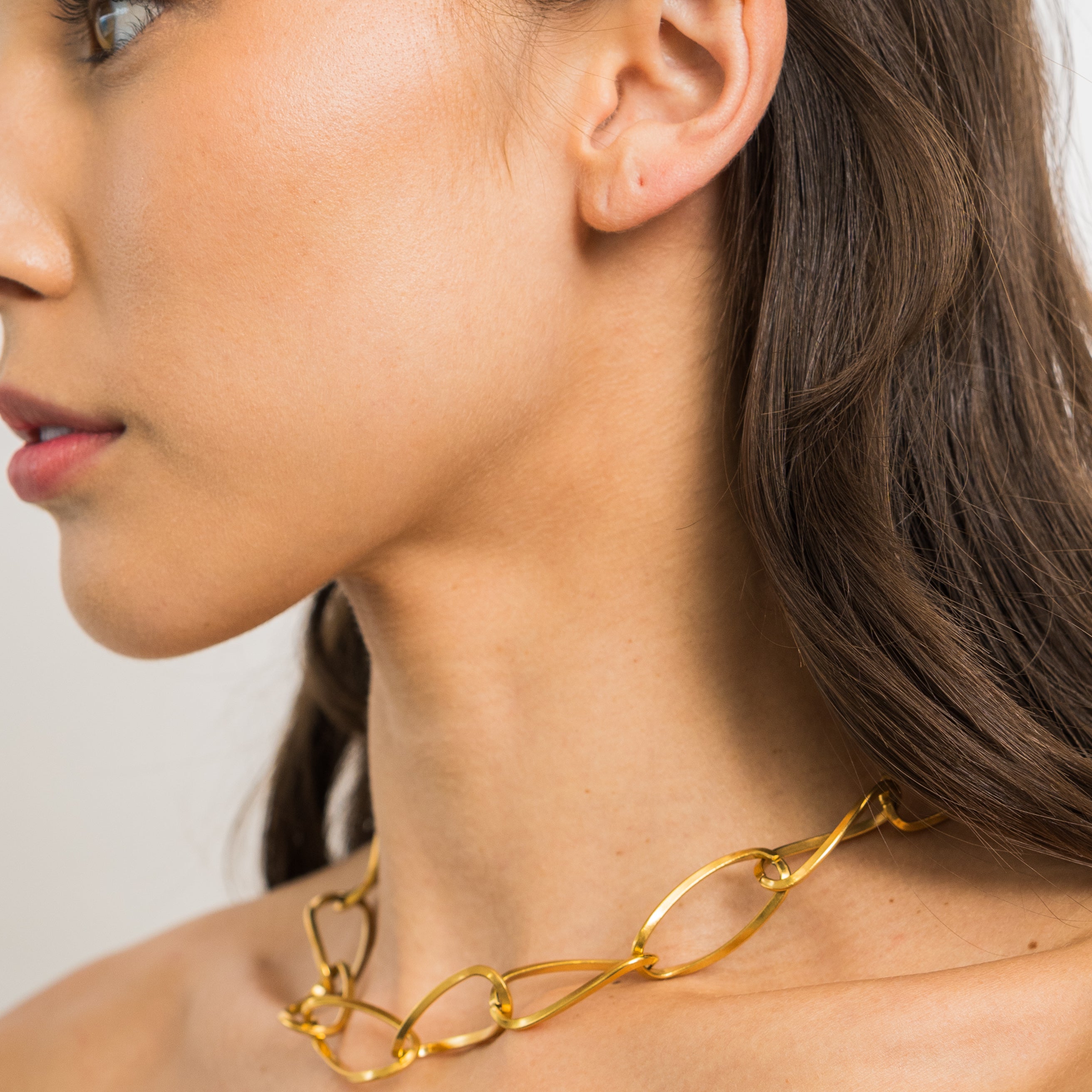 Waterproof Gold Big Thin Chain