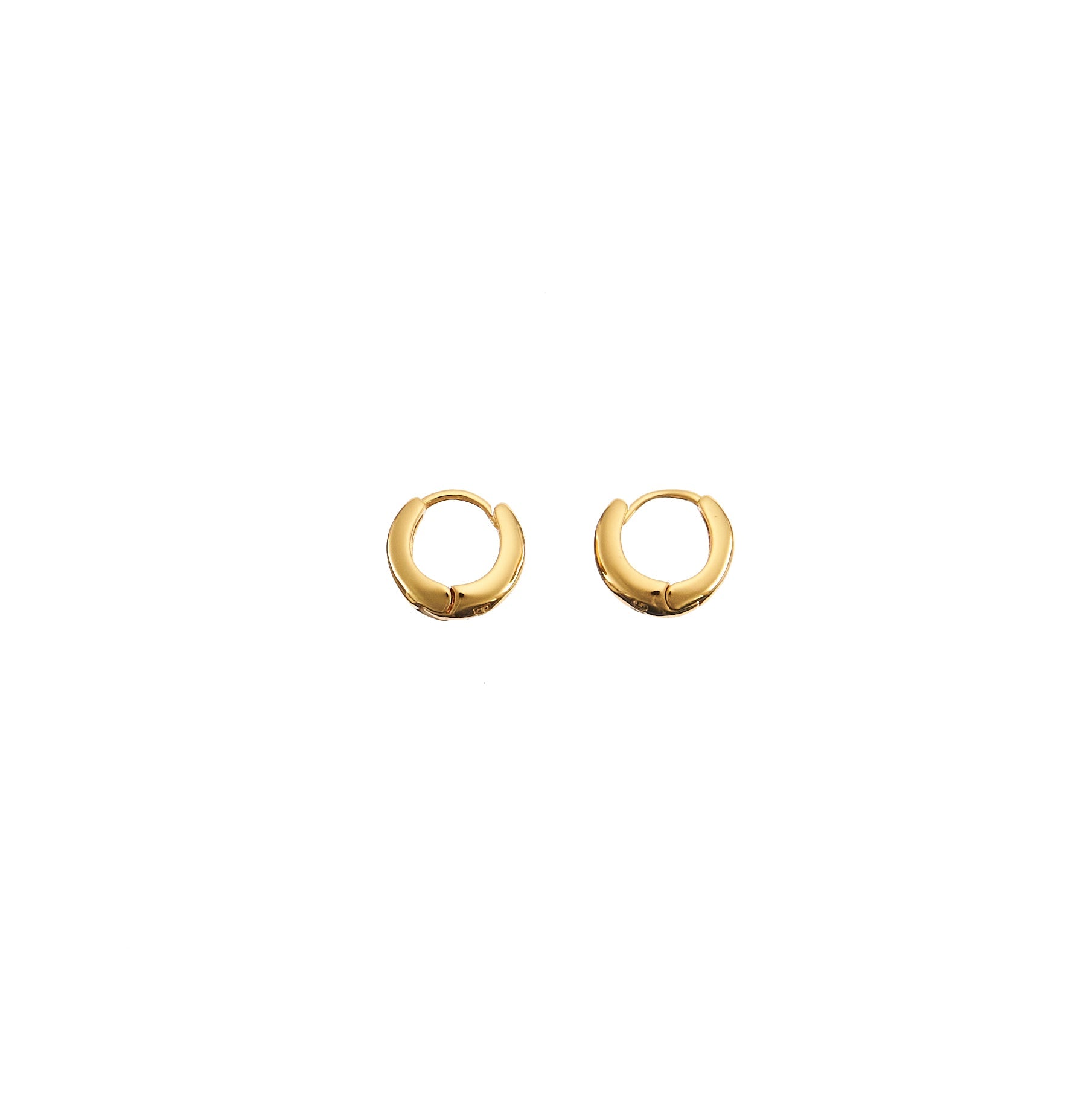 18K Gold 10mm Zenith Hoops