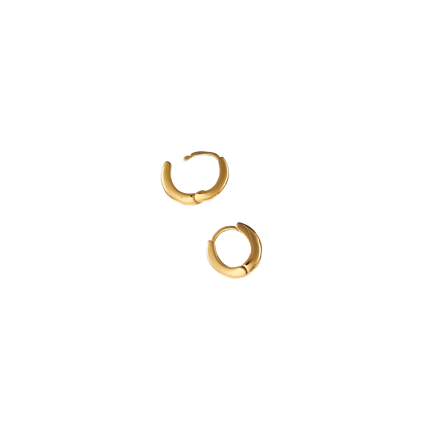 18K Gold 10mm Zenith Hoops