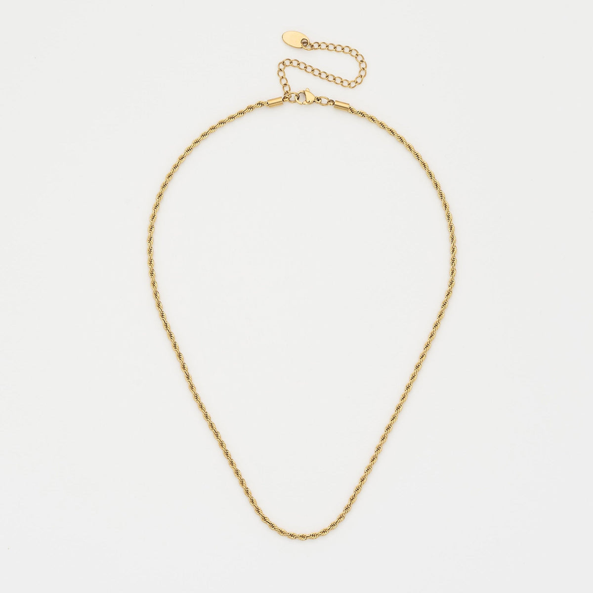 Waterproof Gold Rope Chain Necklace