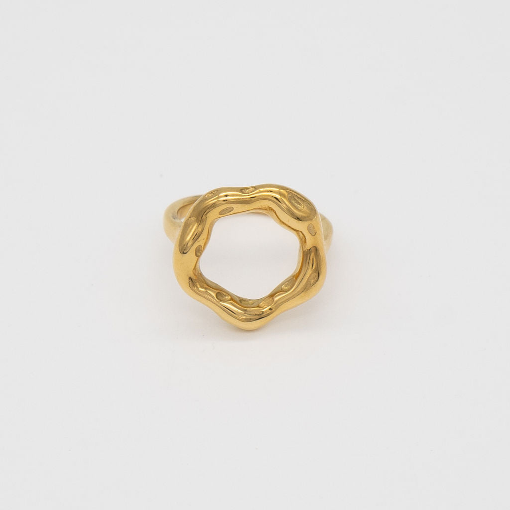 18K Gold Coronet Ring