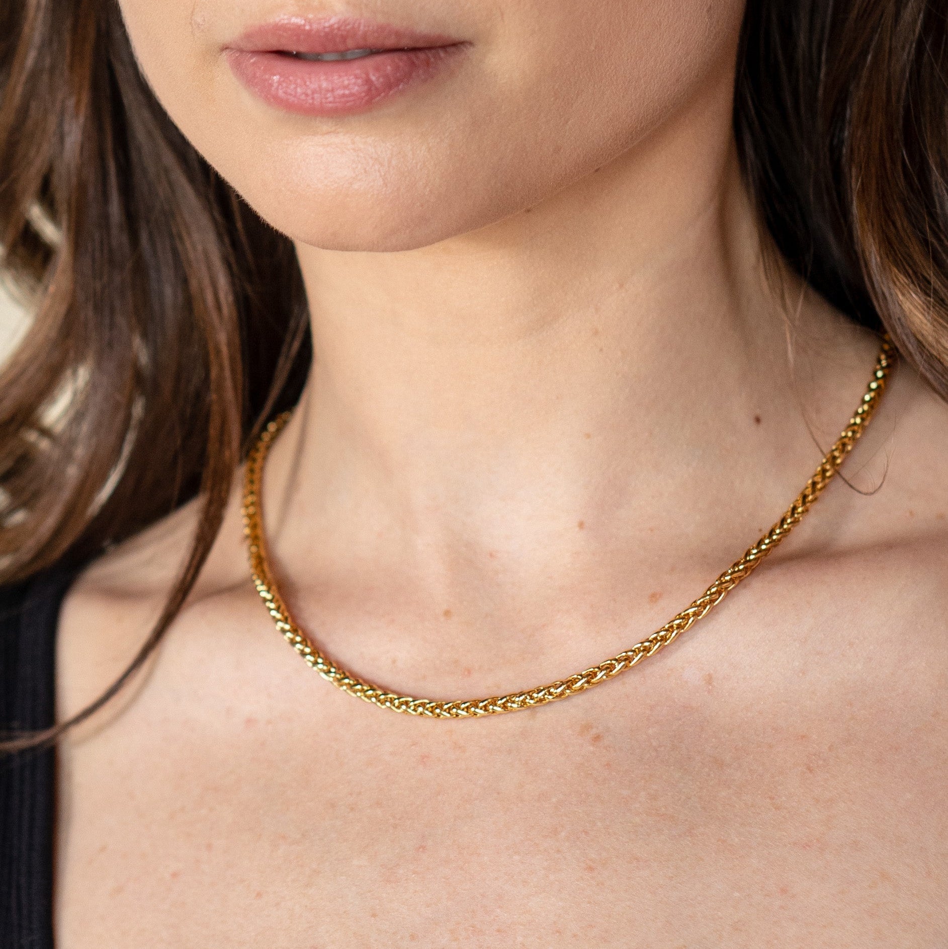18K Gold Mini Knotted Necklace