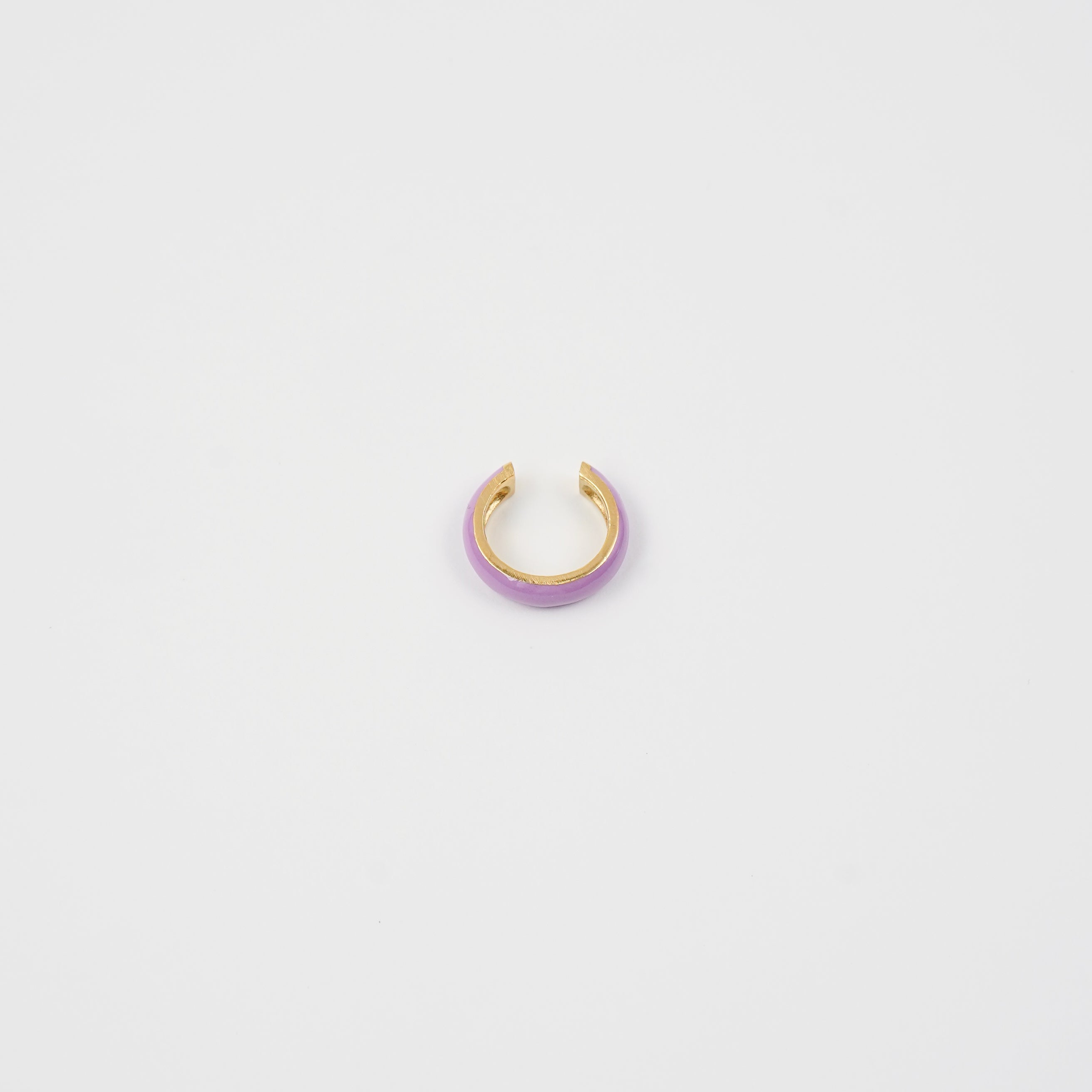18K Gold Purple Ear Cuff