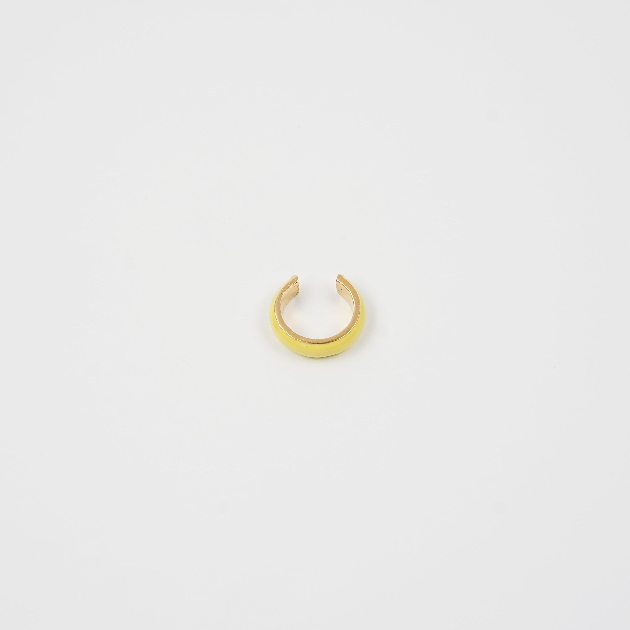 18K Gold Yellow Ear Cuff